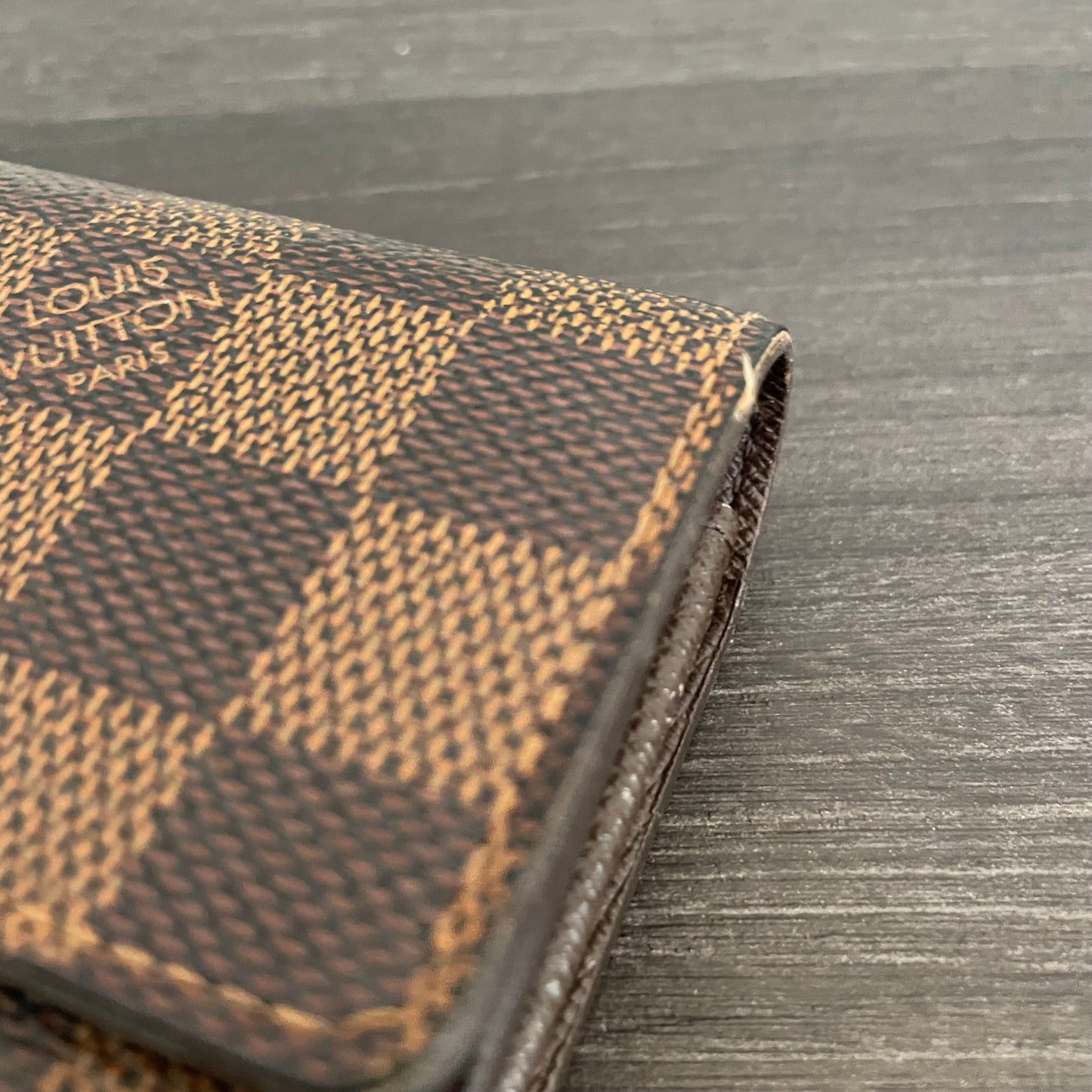 SOLD! Louis Vuitton Damier Ebene Wallet