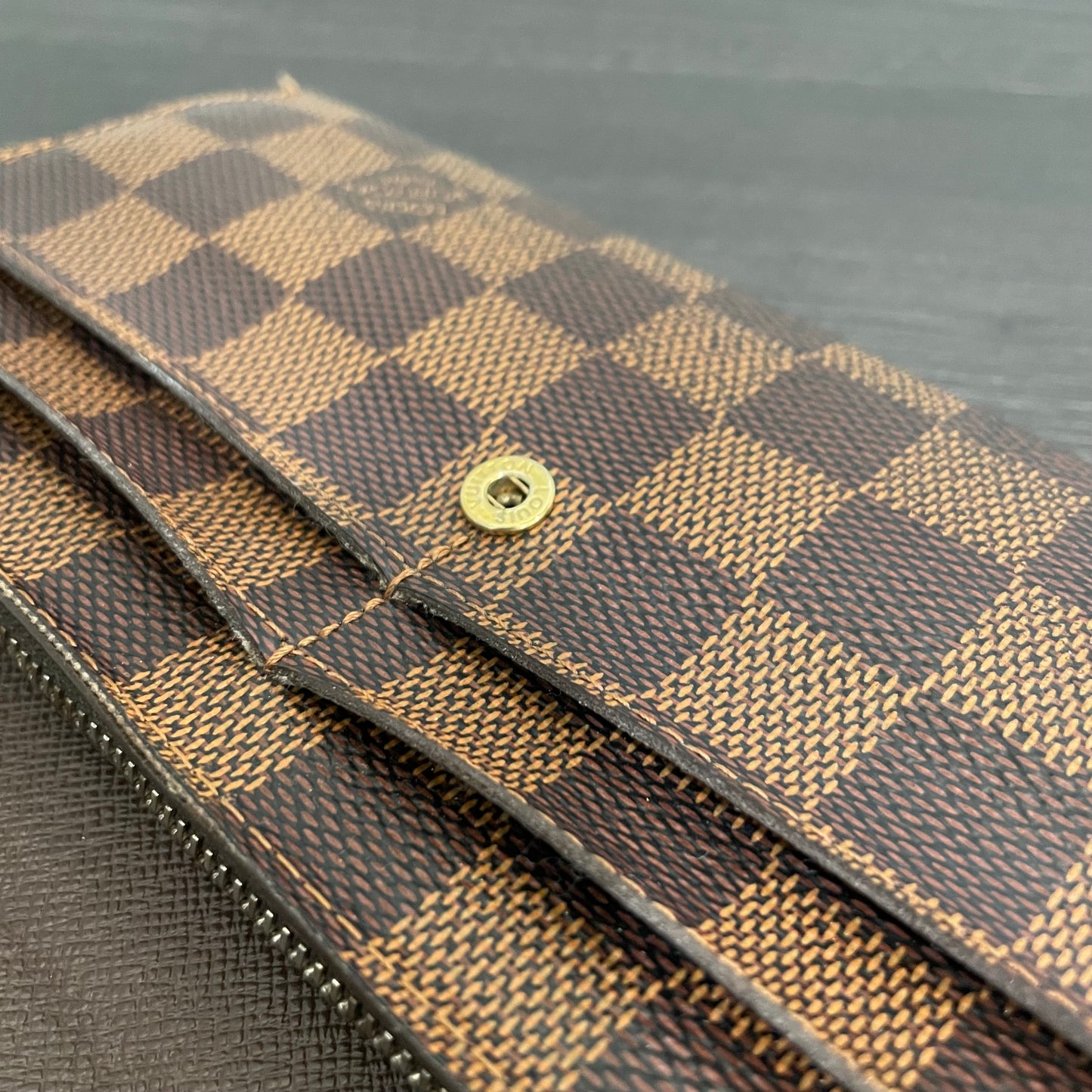 SOLD! Louis Vuitton Damier Ebene Wallet