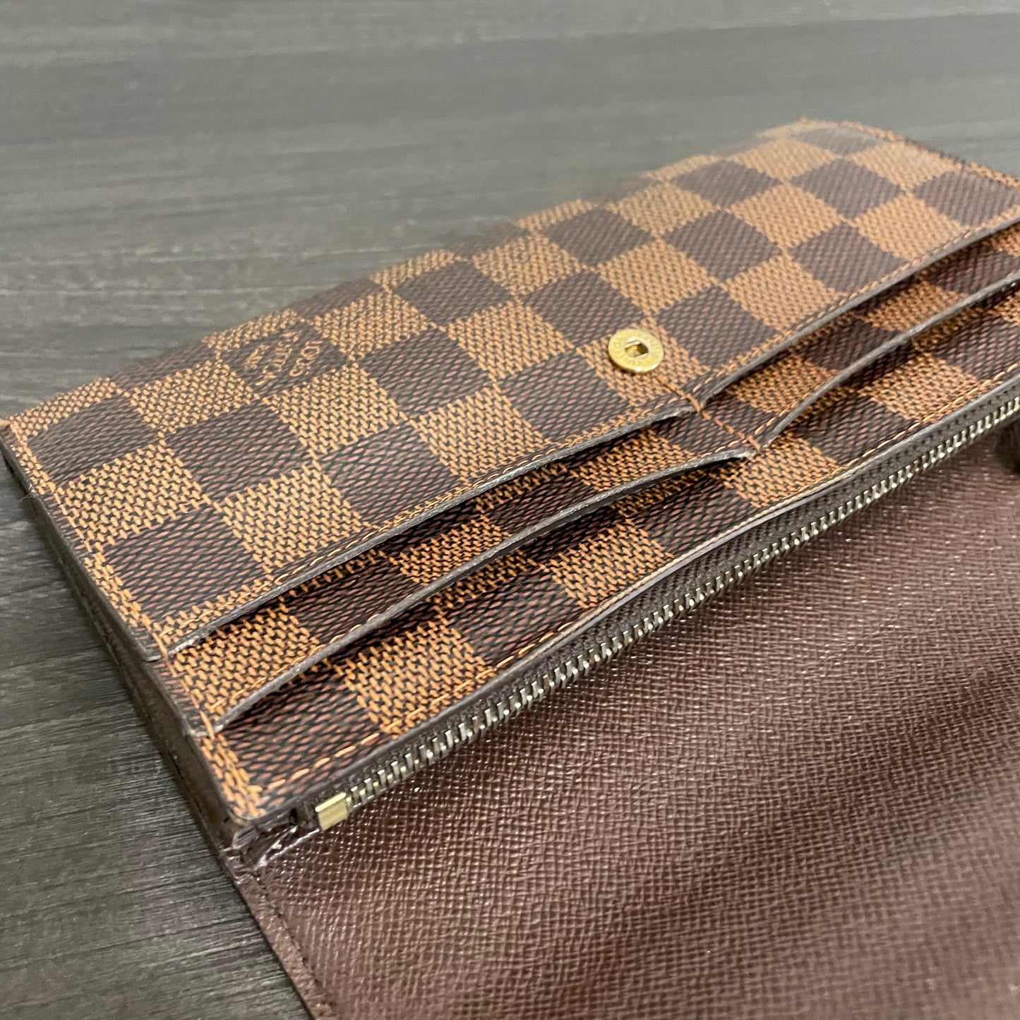 SOLD! Louis Vuitton Damier Ebene Wallet