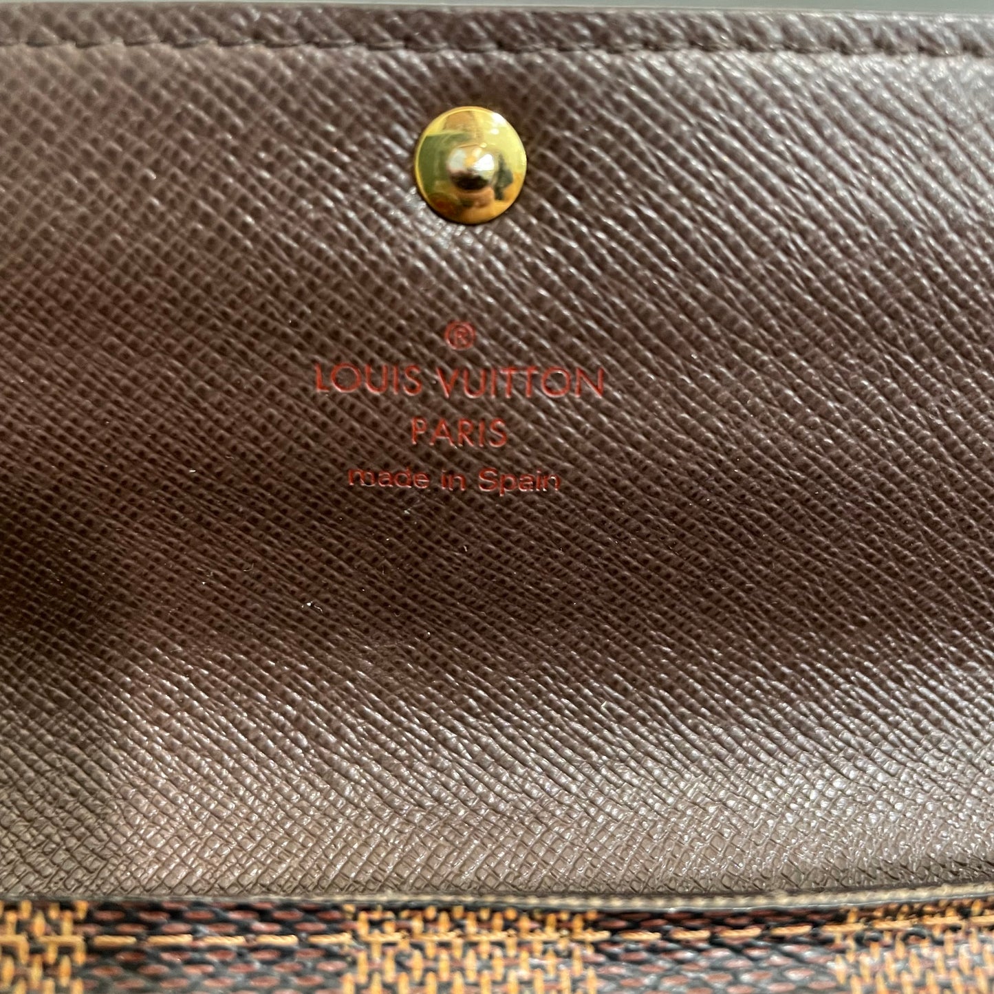 SOLD! Louis Vuitton Damier Ebene Wallet