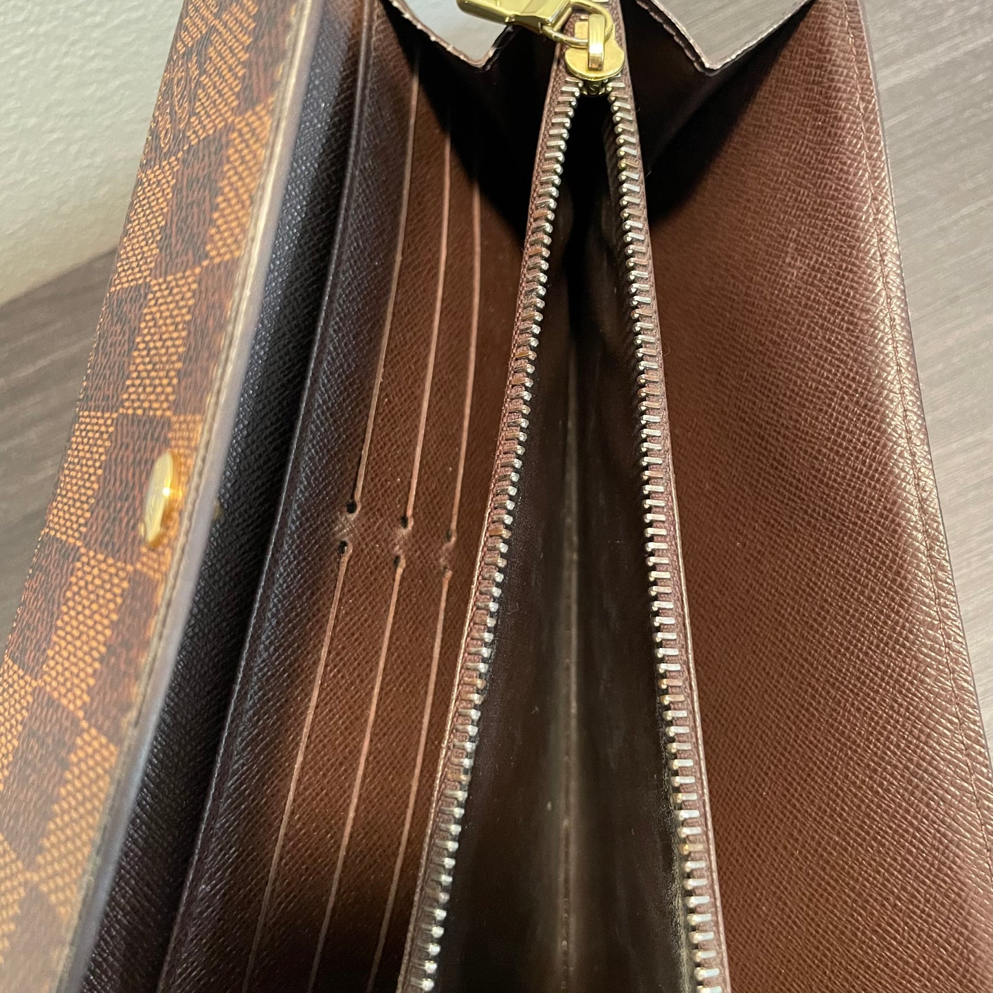 SOLD! Louis Vuitton Damier Ebene Wallet