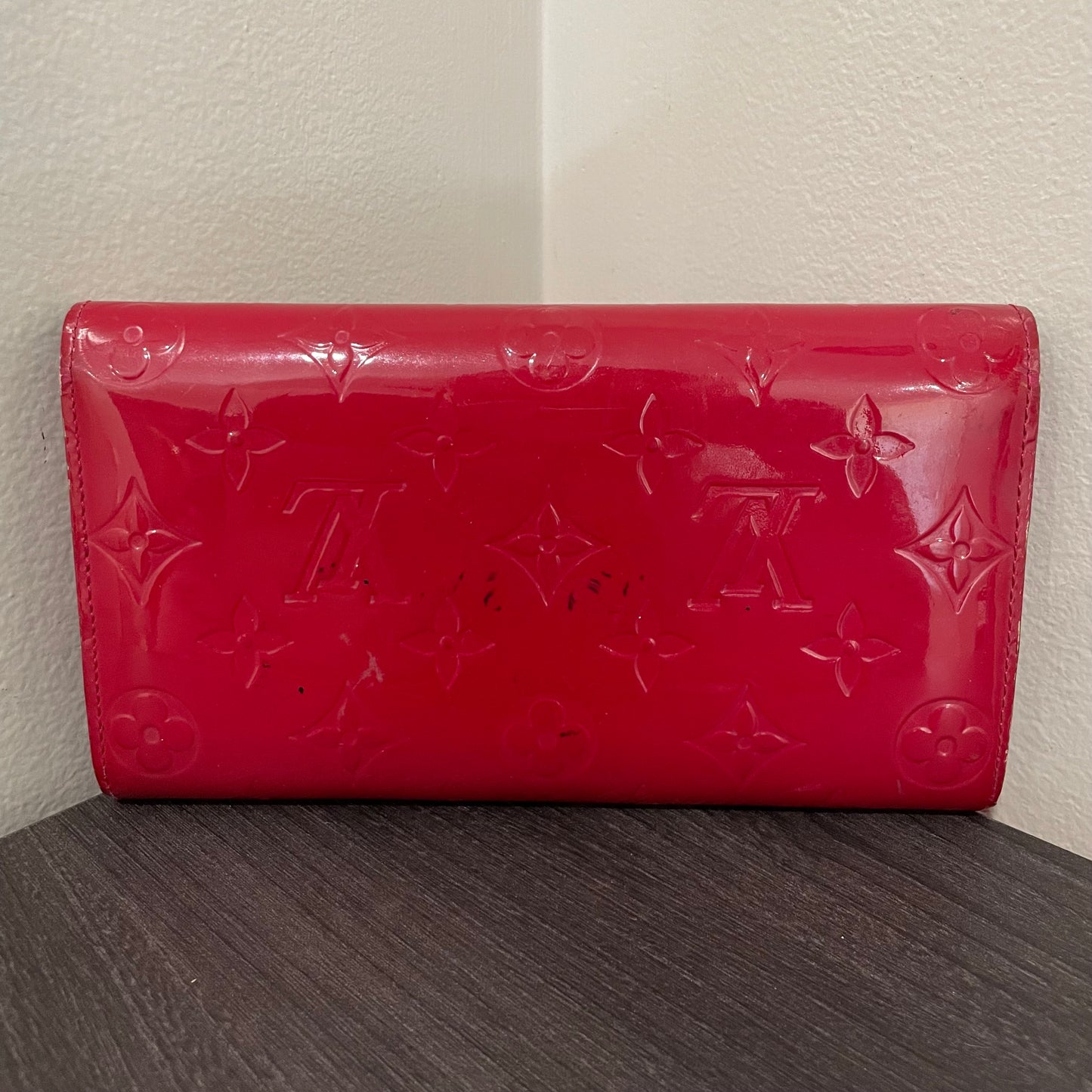 July-9 BAG DROP (Subscriber Price $100) Louis Vuitton Scarlet Vernis Wallet