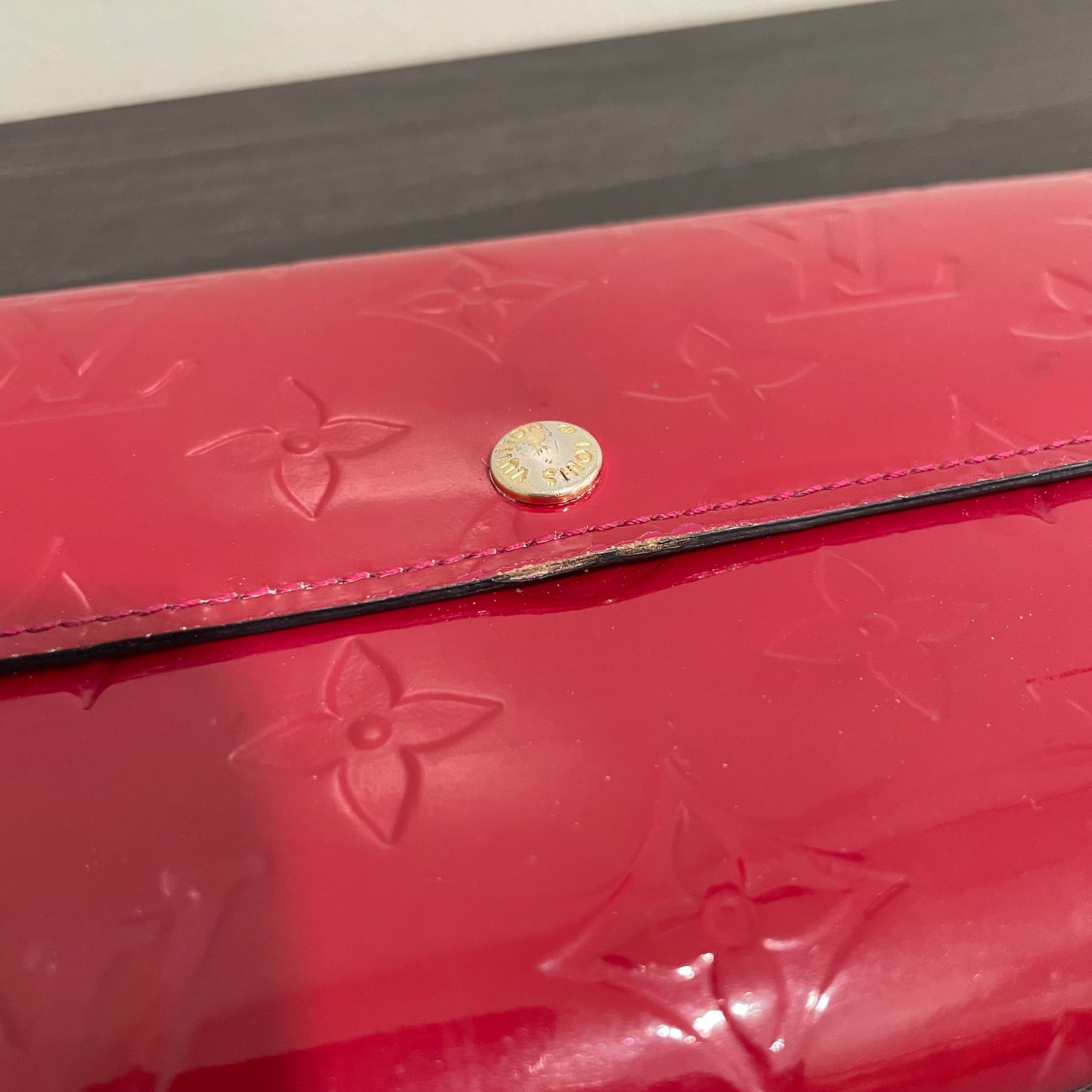 July-9 BAG DROP (Subscriber Price $100) Louis Vuitton Scarlet Vernis Wallet