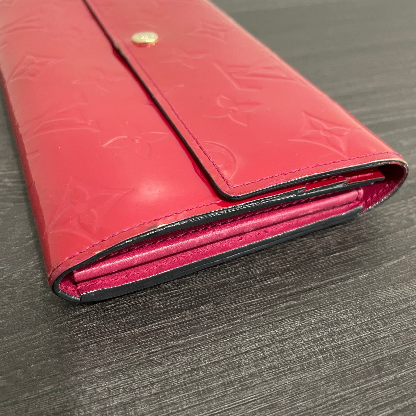 July-9 BAG DROP (Subscriber Price $100) Louis Vuitton Scarlet Vernis Wallet