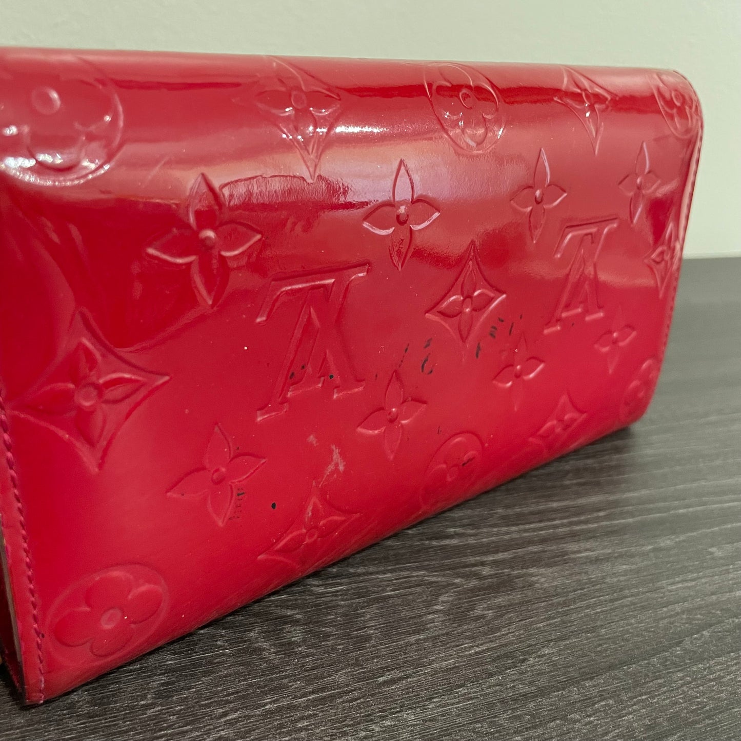 July-9 BAG DROP (Subscriber Price $100) Louis Vuitton Scarlet Vernis Wallet