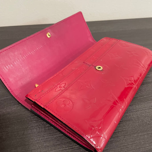 July-9 BAG DROP (Subscriber Price $100) Louis Vuitton Scarlet Vernis Wallet