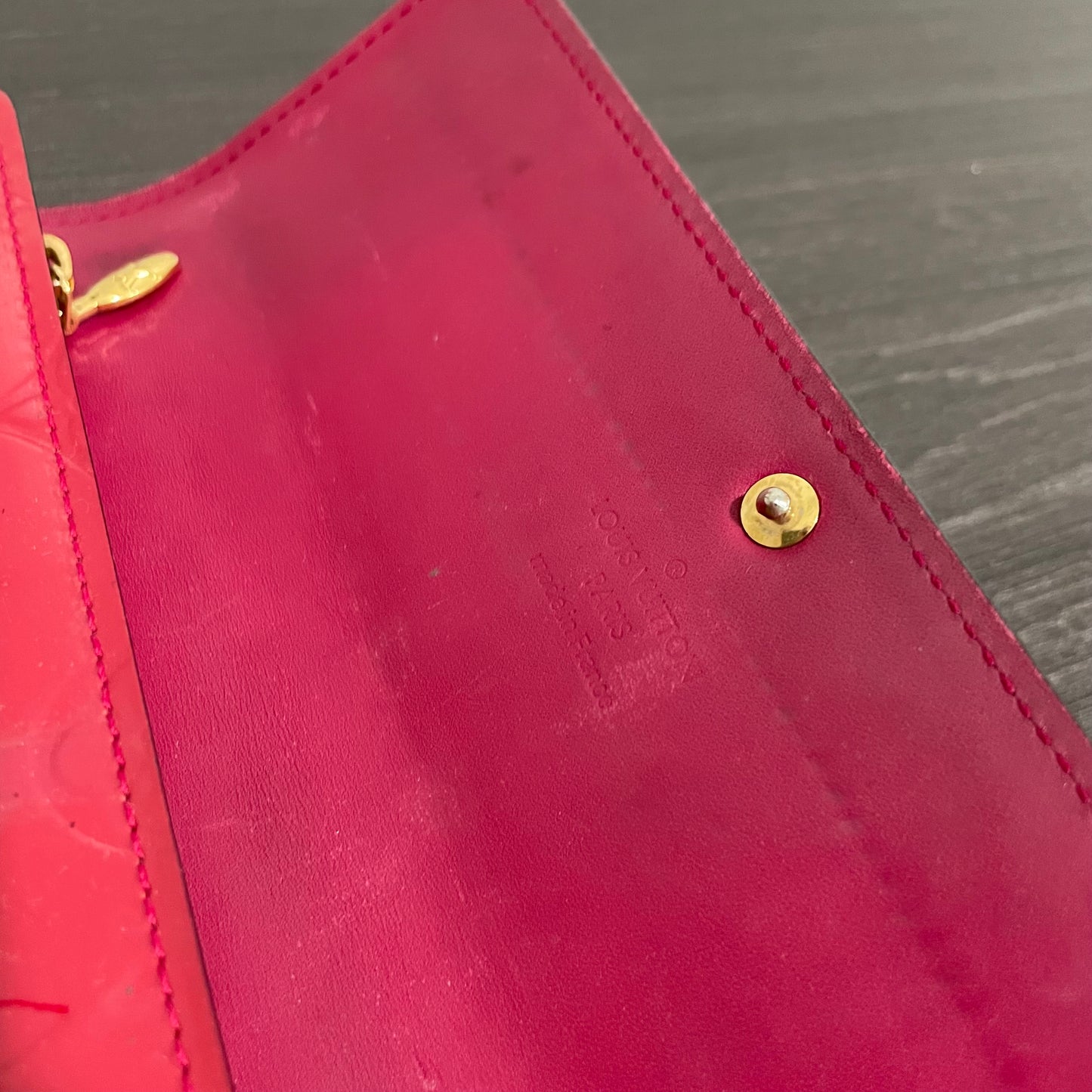 July-9 BAG DROP (Subscriber Price $100) Louis Vuitton Scarlet Vernis Wallet