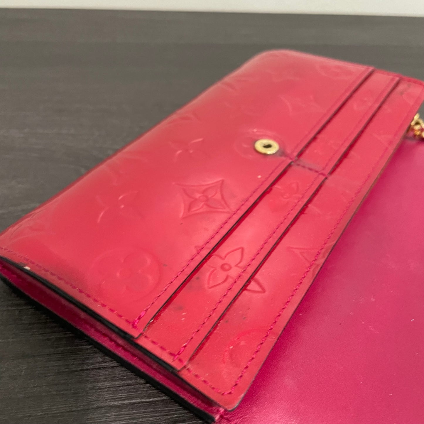 July-9 BAG DROP (Subscriber Price $100) Louis Vuitton Scarlet Vernis Wallet