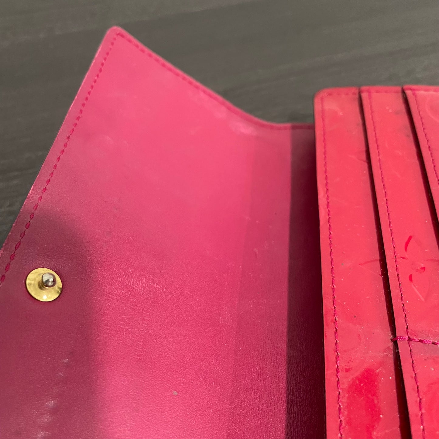 July-9 BAG DROP (Subscriber Price $100) Louis Vuitton Scarlet Vernis Wallet