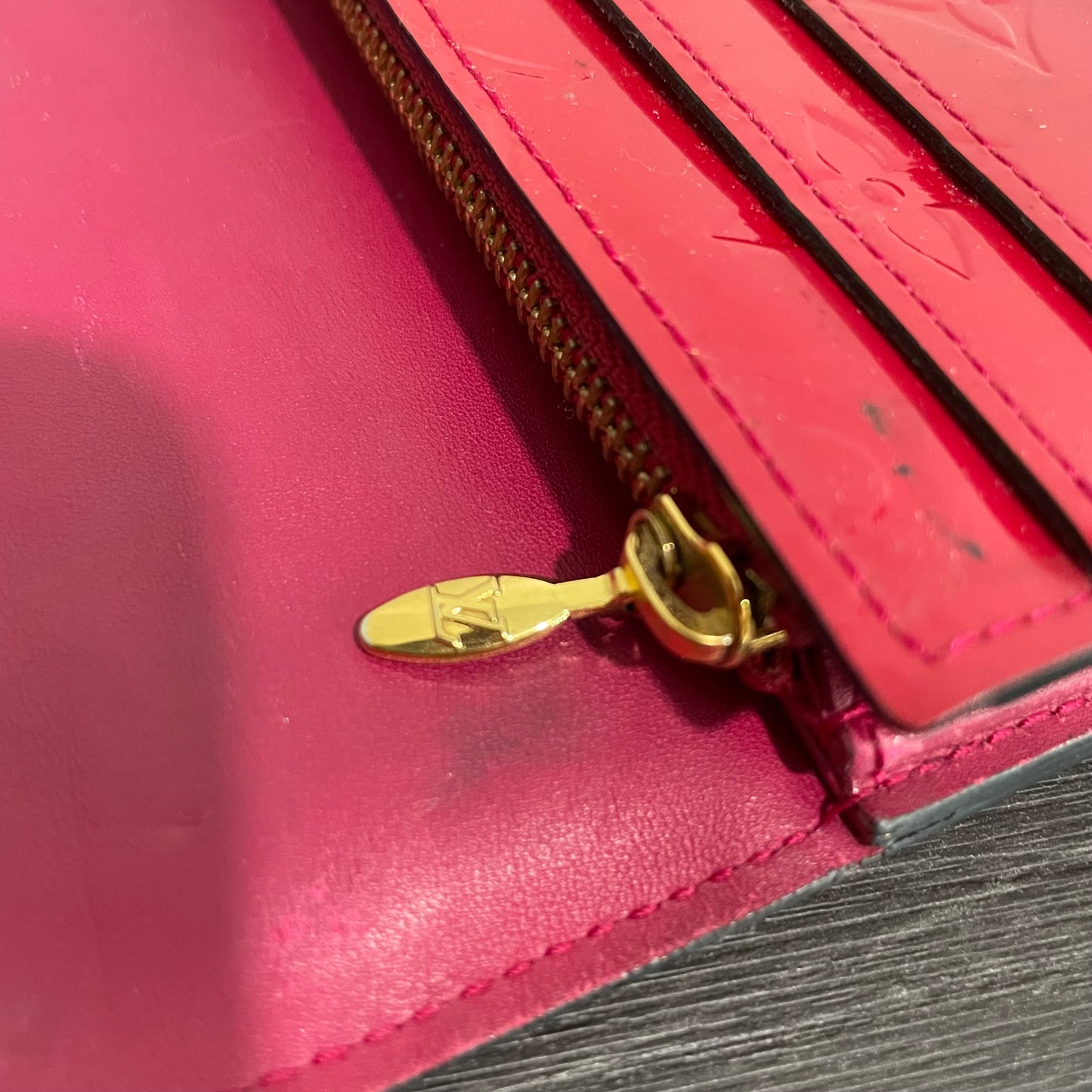 July-9 BAG DROP (Subscriber Price $100) Louis Vuitton Scarlet Vernis Wallet