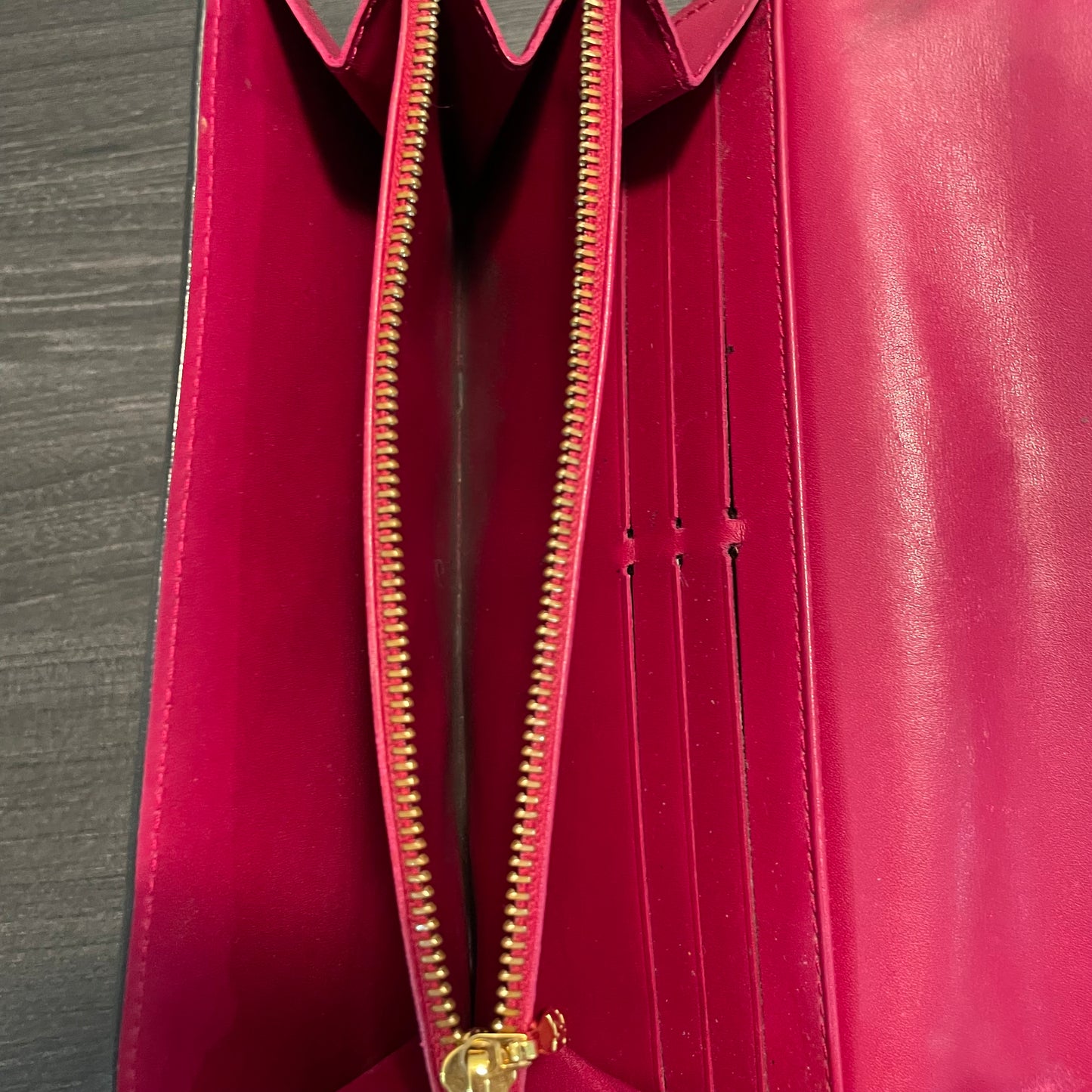 July-9 BAG DROP (Subscriber Price $100) Louis Vuitton Scarlet Vernis Wallet