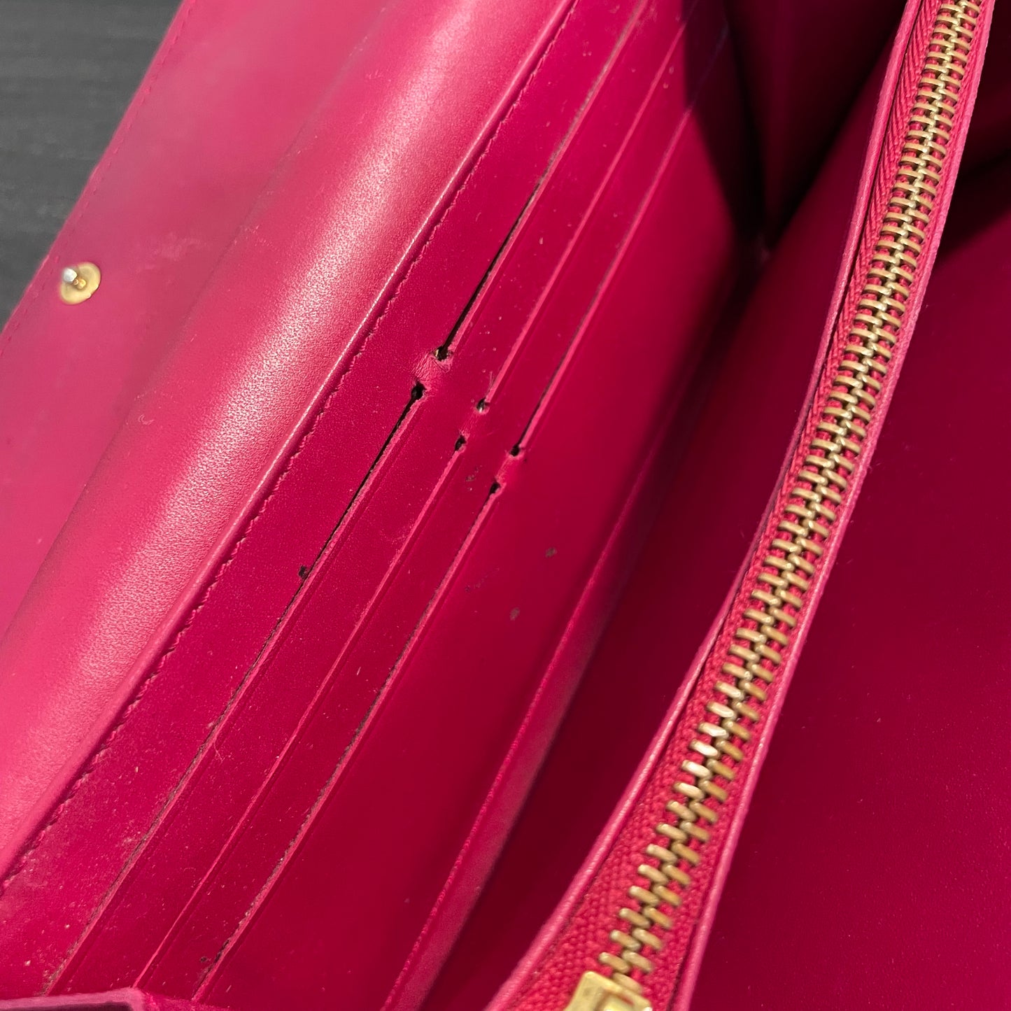 July-9 BAG DROP (Subscriber Price $100) Louis Vuitton Scarlet Vernis Wallet
