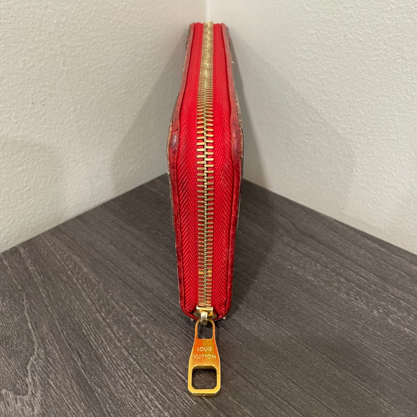 SOLD! Louis Vuitton Monogram Cerise Retiro Zippy Wallet