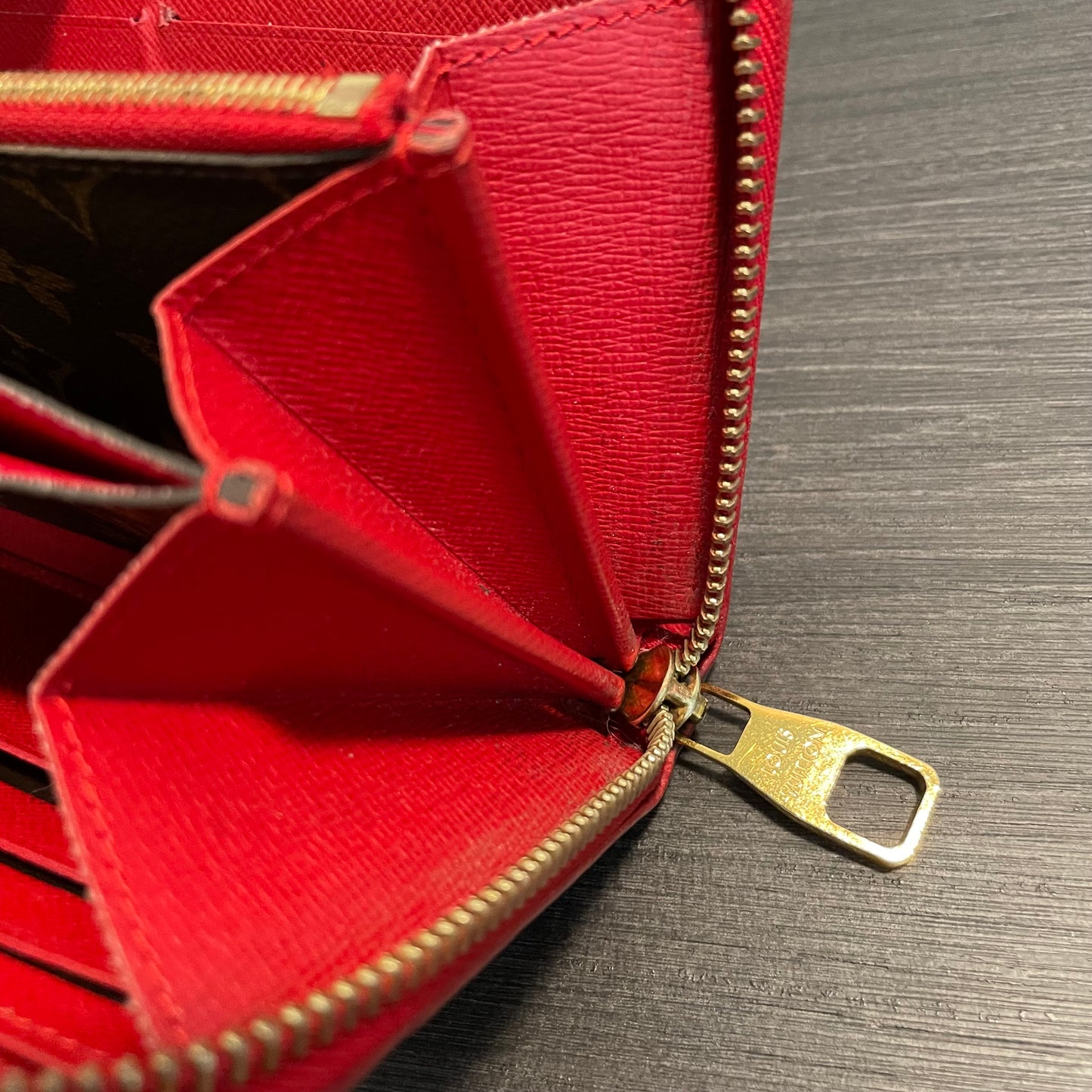 SOLD! Louis Vuitton Monogram Cerise Retiro Zippy Wallet
