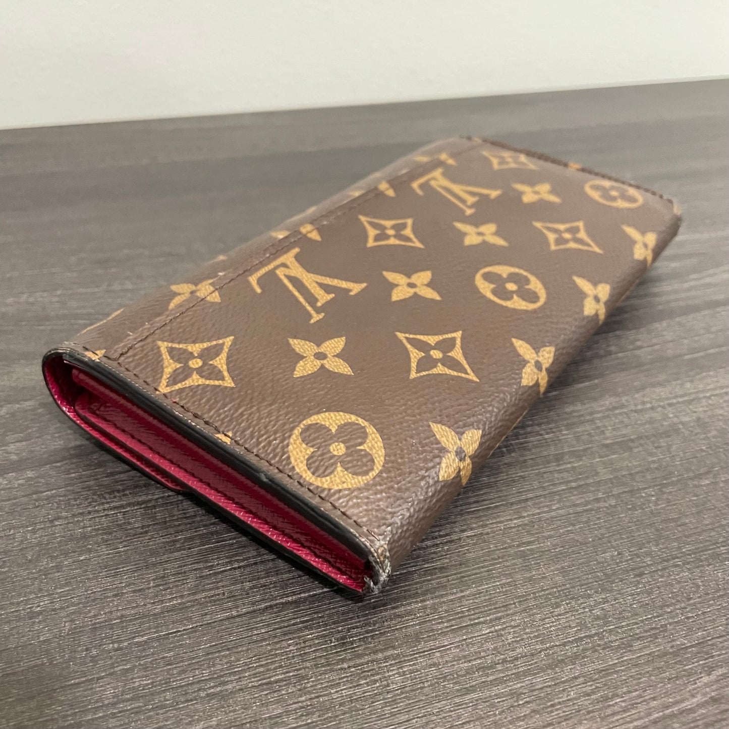 July-9 BAG DROP (Subscriber Price $150) Louis Vuitton Monogram Sarah Fuchsia Wallet