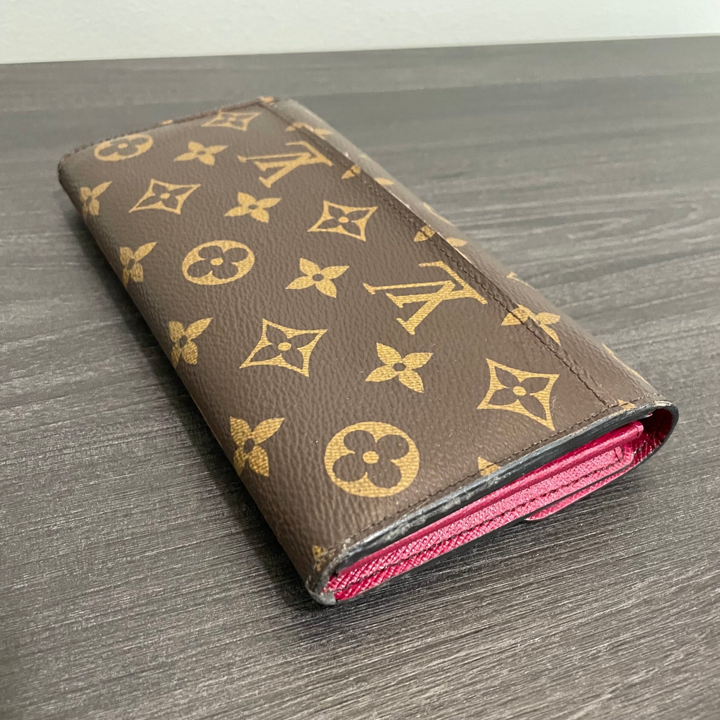 July-9 BAG DROP (Subscriber Price $150) Louis Vuitton Monogram Sarah Fuchsia Wallet