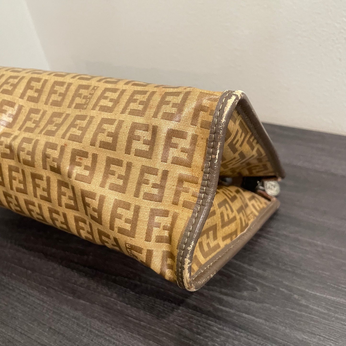 #611 FENDI Vintage Zucchino Clutch Pouch