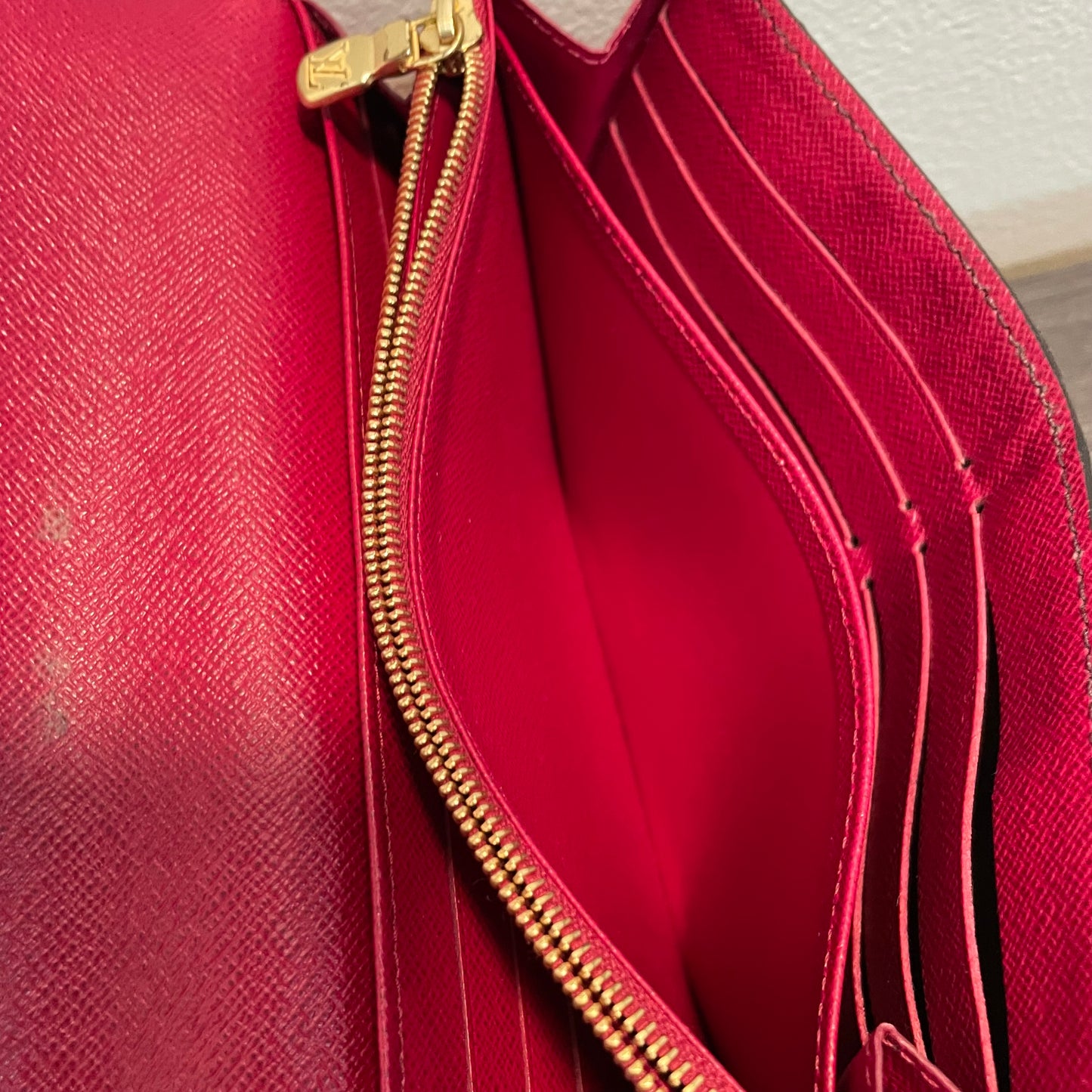 July-9 BAG DROP (Subscriber Price $150) Louis Vuitton Monogram Sarah Fuchsia Wallet