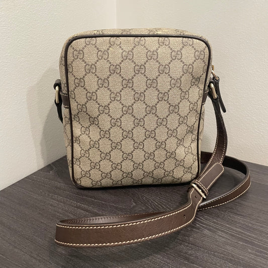 #703 GUCCI GG Canvas Crossbody