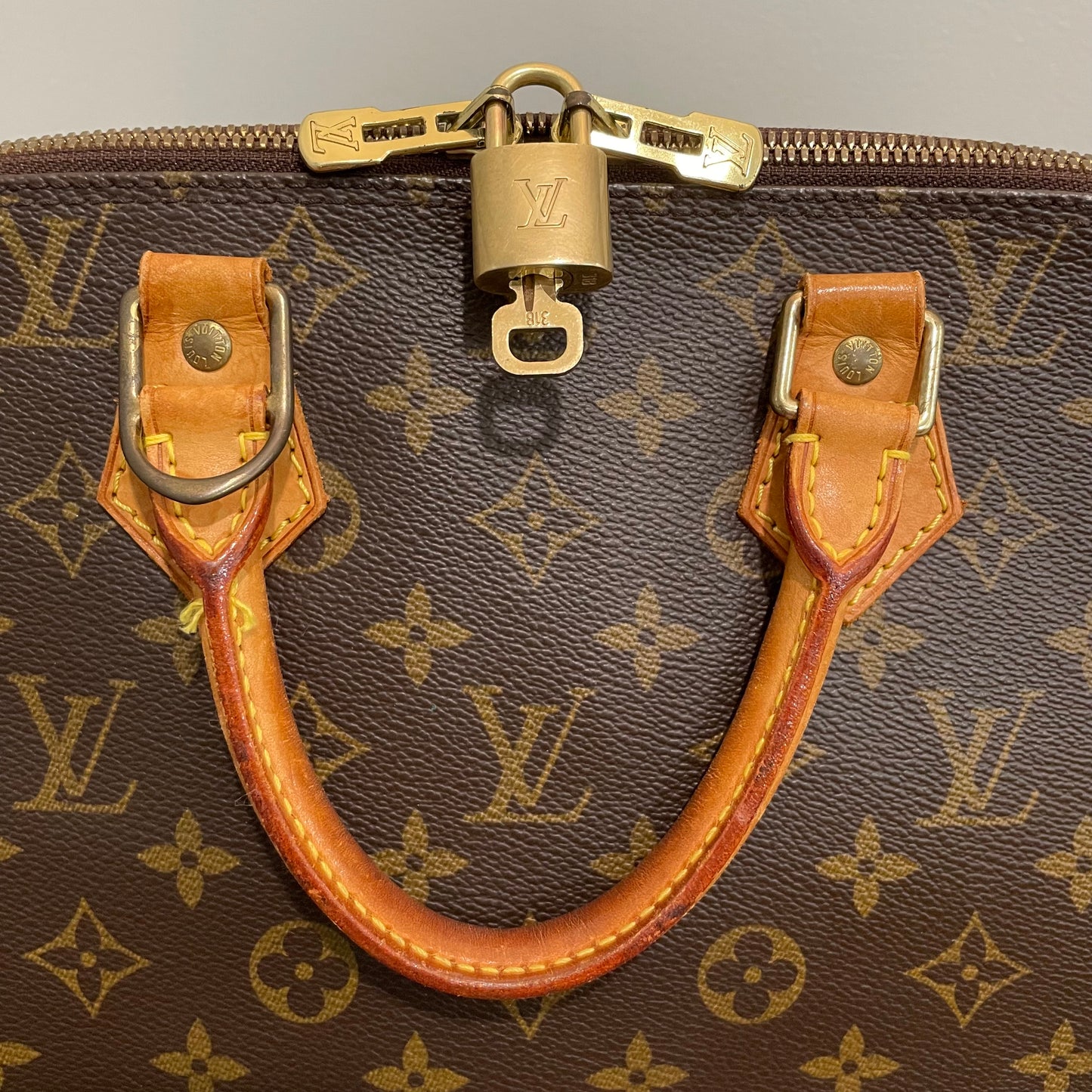 July-9 BAG DROP (Subscriber Price $390) Louis Vuitton Monogram Alma with Lock & Key