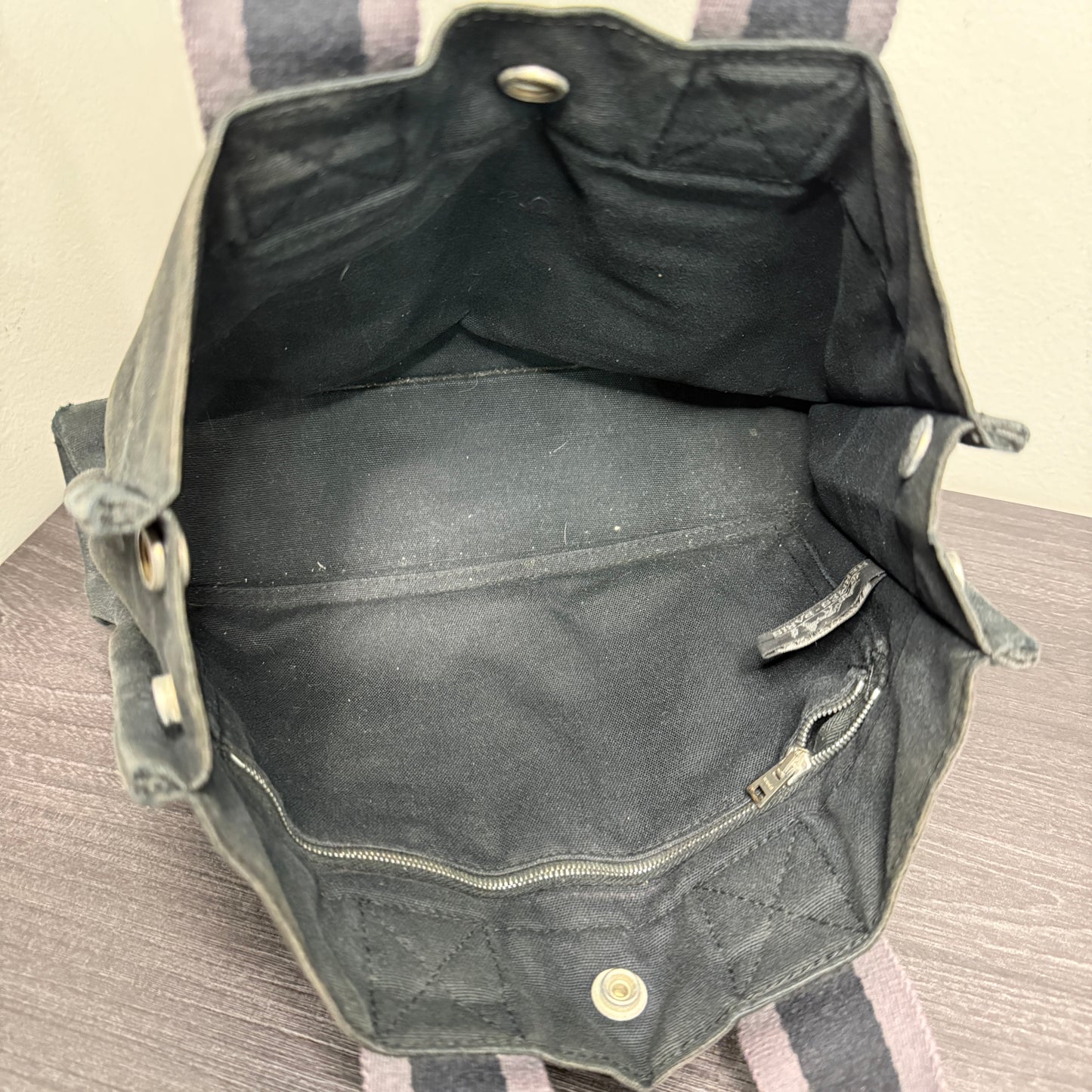 #1024 Hermès Toile Fourre-Tout PM Tote