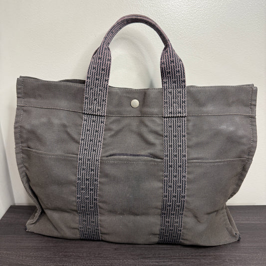 #1026 HERMÈS Toile Fourre-Tout MM Tote