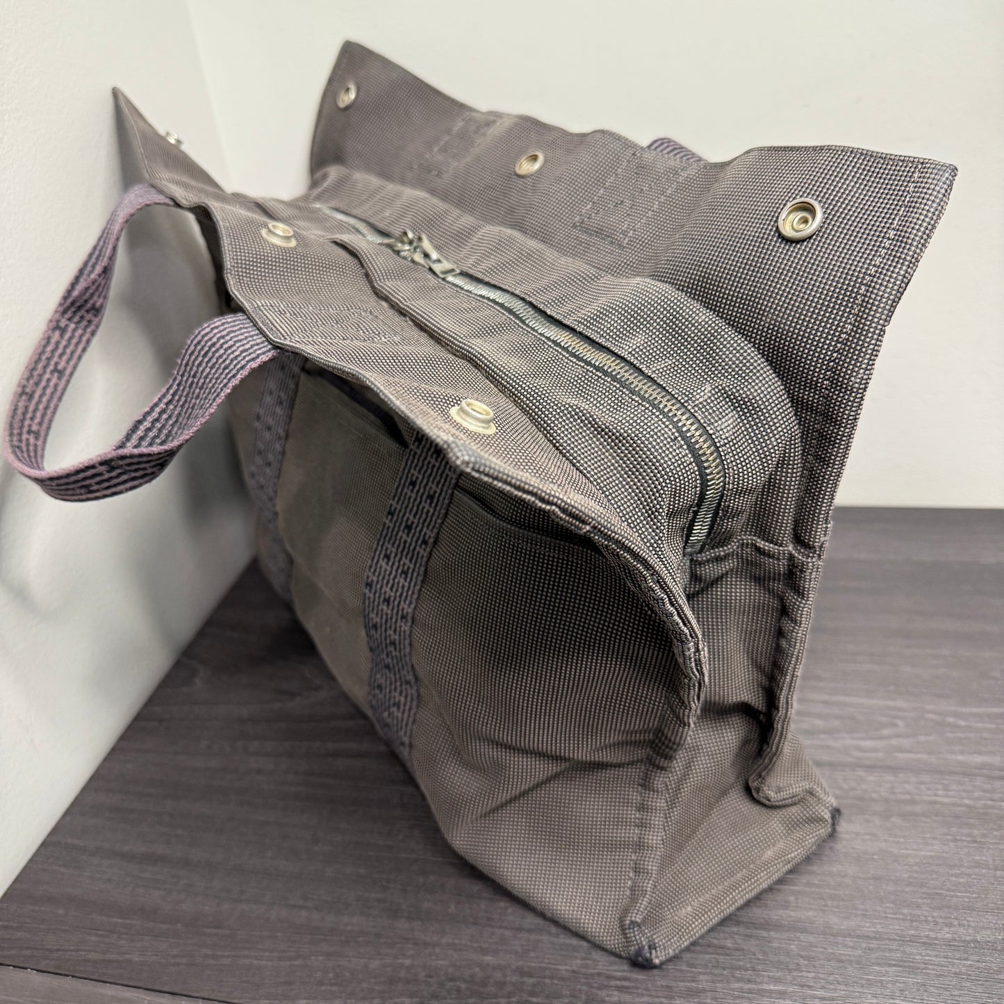 #1026 Hermès Toile Fourre-Tout MM Tote
