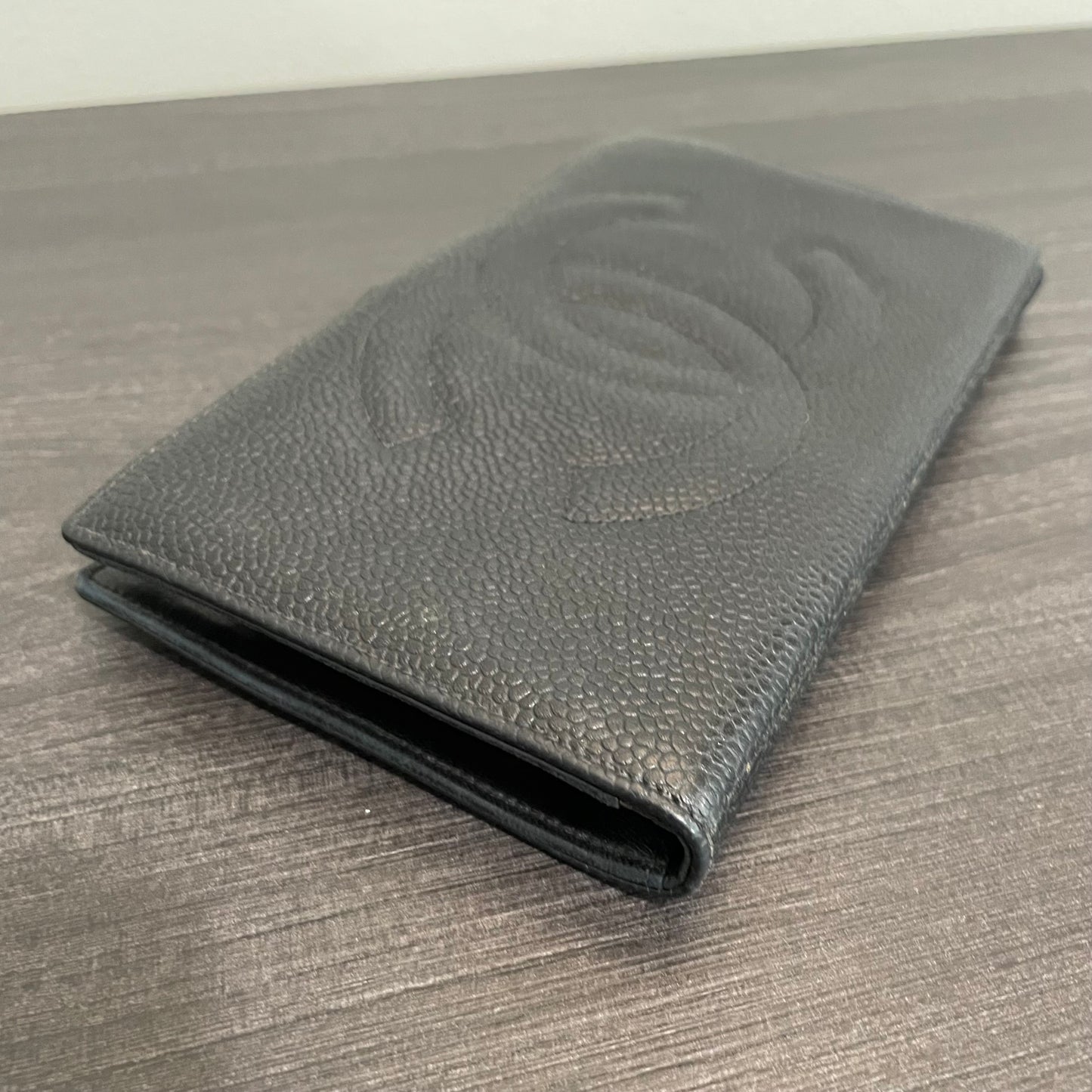 SOLD! CHANEL CC Caviar Leather Bifold Wallet