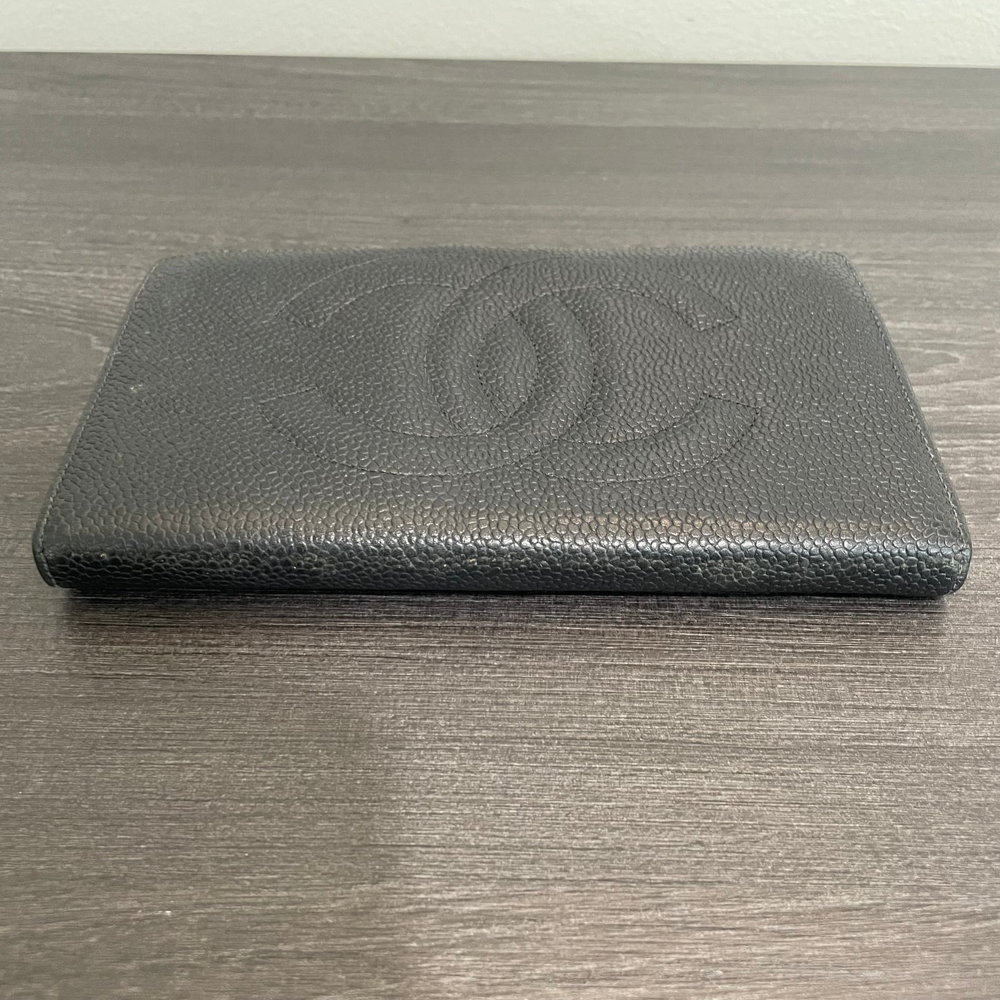 SOLD! CHANEL CC Caviar Leather Bifold Wallet
