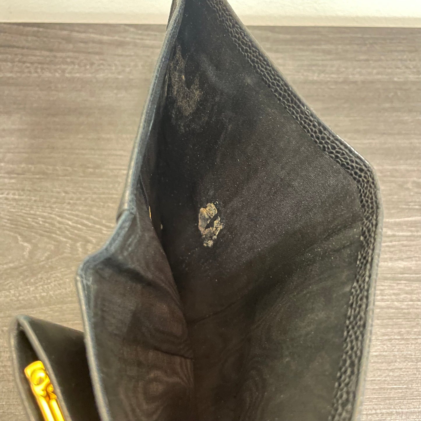 SOLD! CHANEL CC Caviar Leather Bifold Wallet