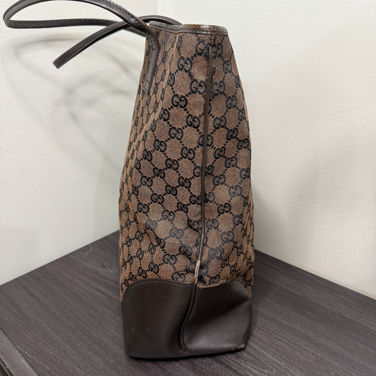 #1054 Gucci GG Large Canvas Tote