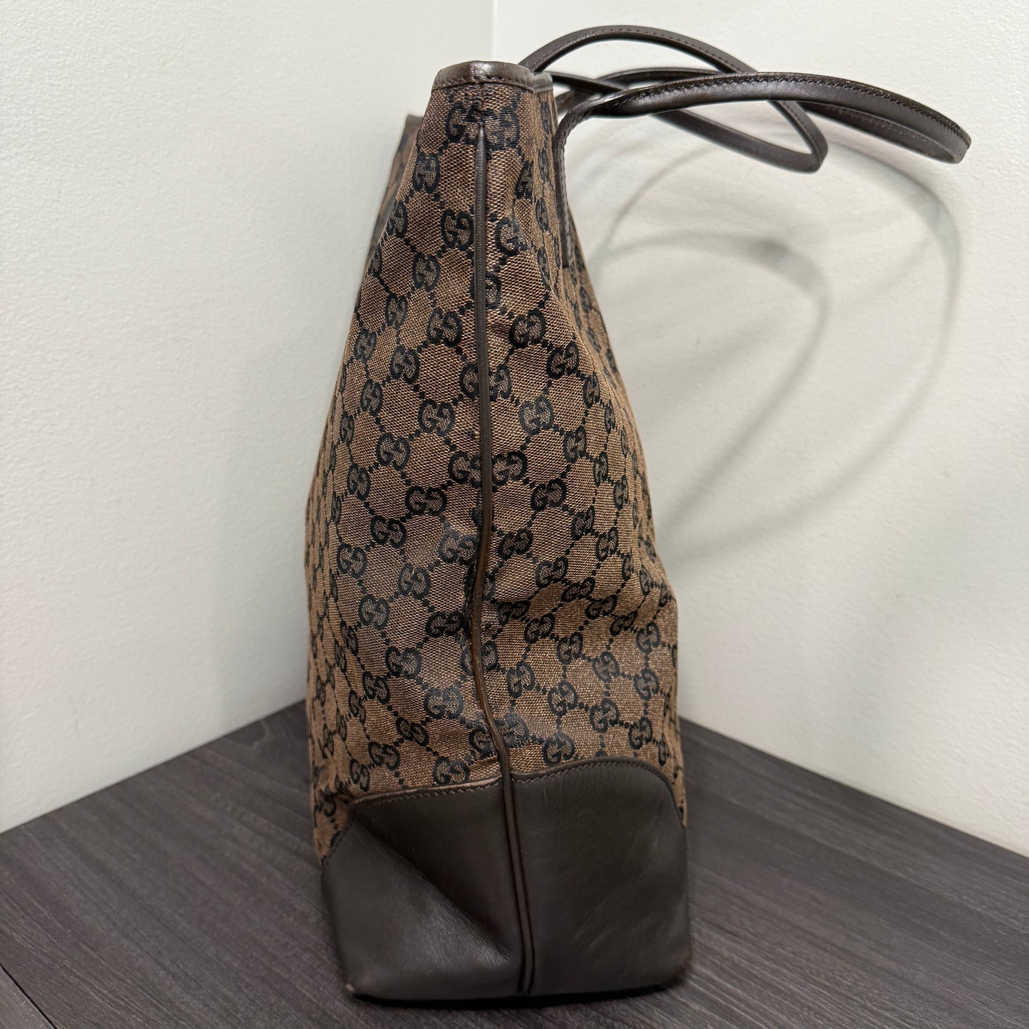 #1054 Gucci GG Large Canvas Tote