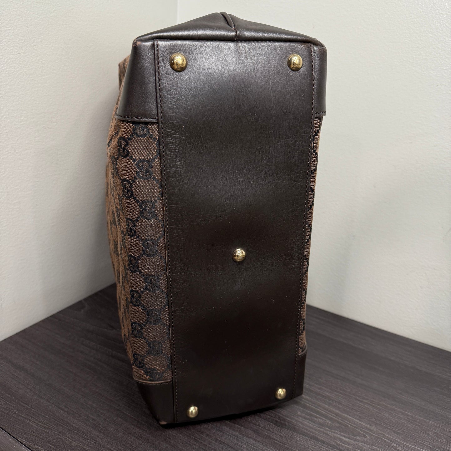 #1054 Gucci GG Large Canvas Tote
