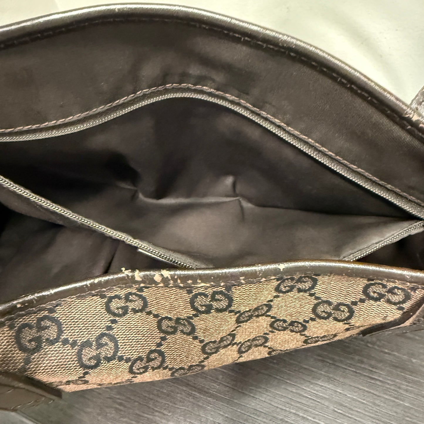 #1054 Gucci GG Large Canvas Tote