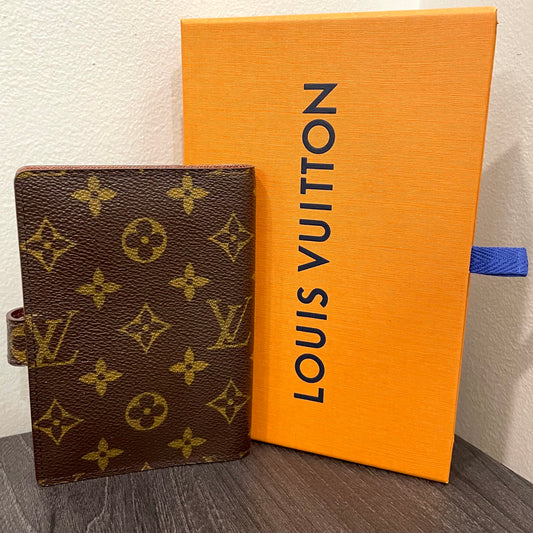 #123 LOUIS VUITTON Monogram Agenda PM & Box