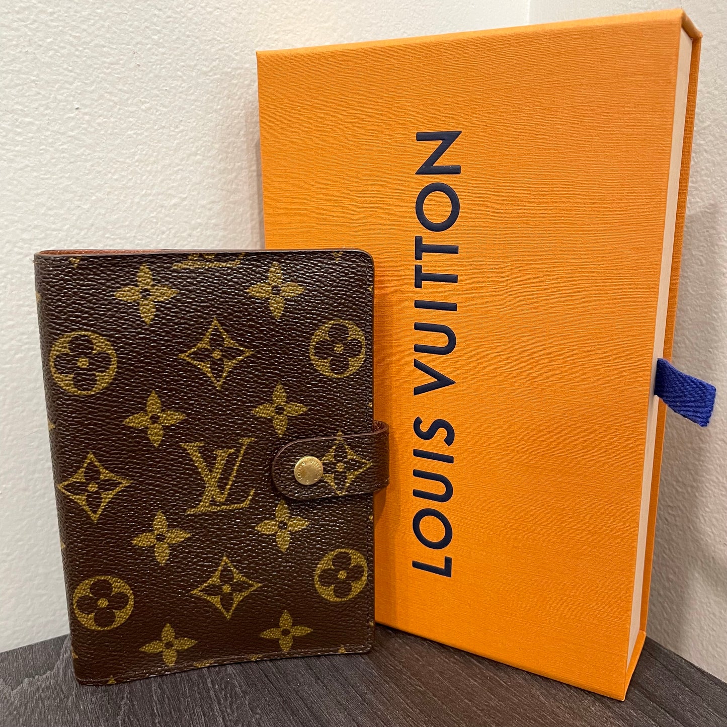 #125 LOUIS VUITTON Monogram Agenda PM & Box