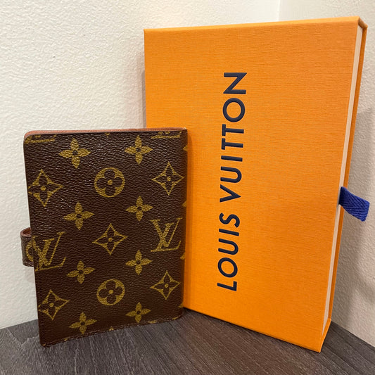 #125 LOUIS VUITTON Monogram Agenda PM & Box