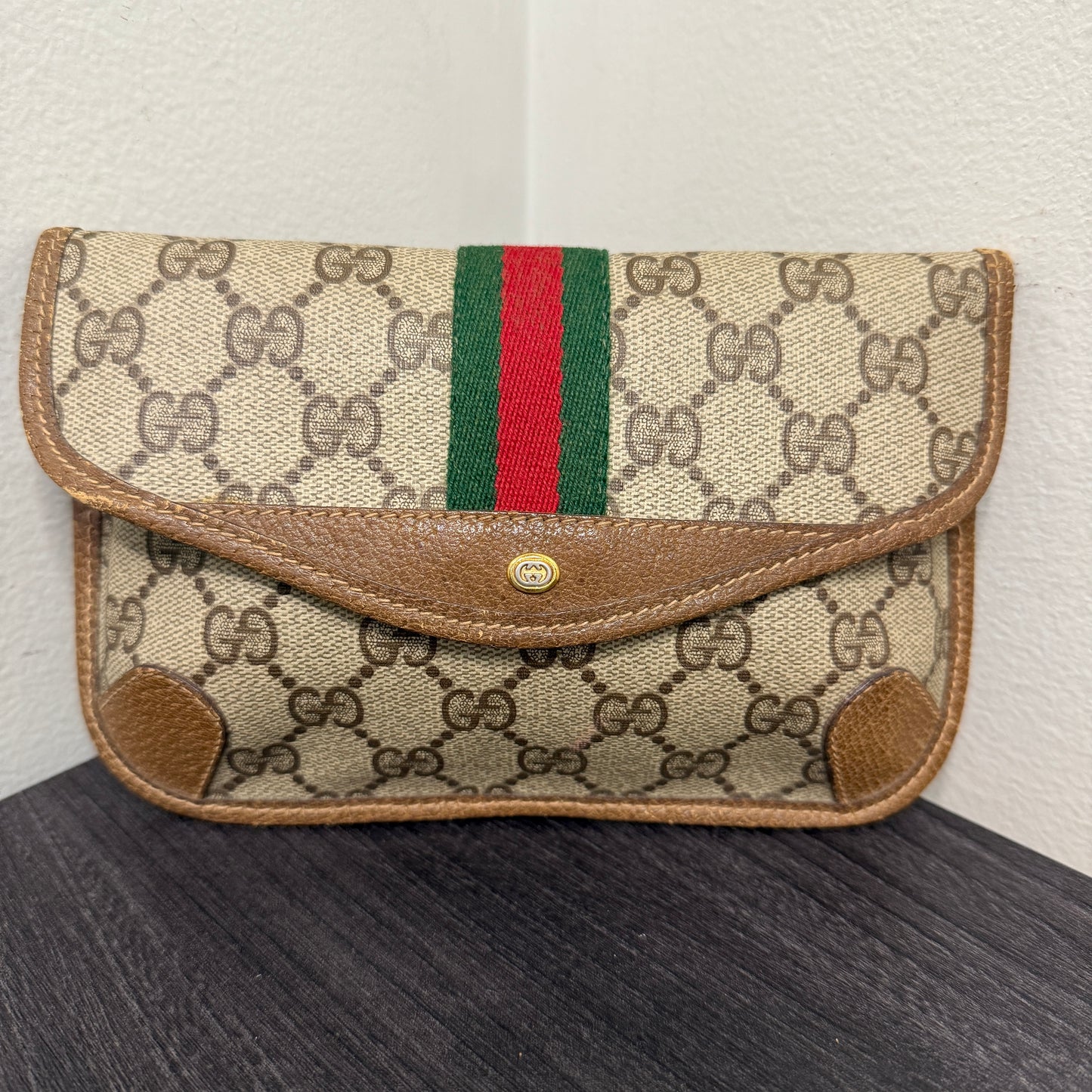 #1060 GUCCI GG Coated Canvas Pouch (TOP PICK!)