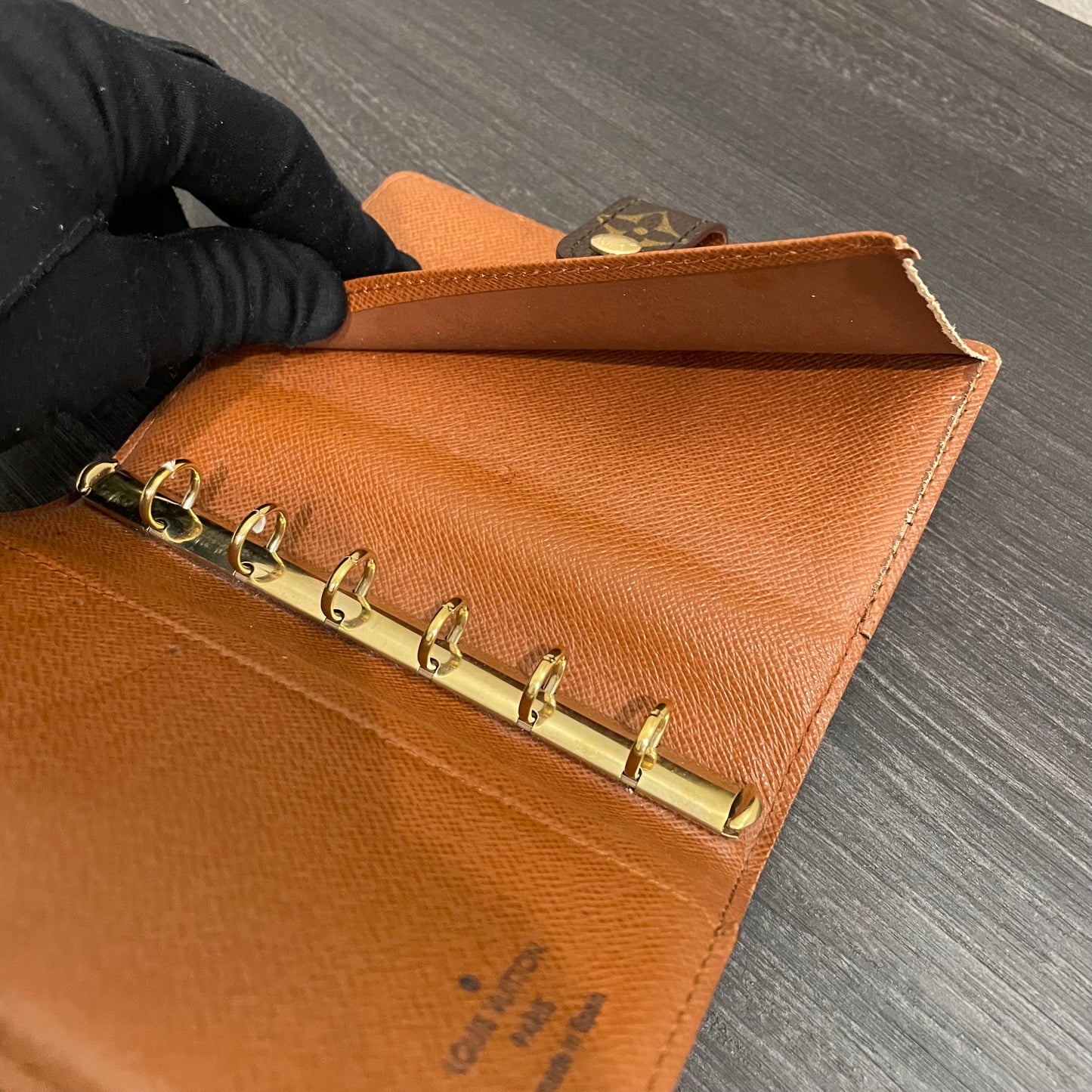 #126 LOUIS VUITTON Monogram Agenda PM & Box