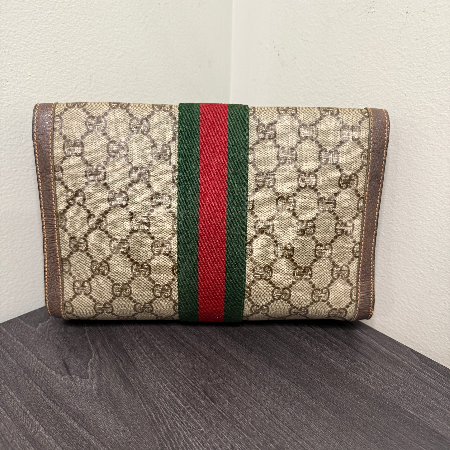 #1062 GUCCI GG Coated Canvas Pouch