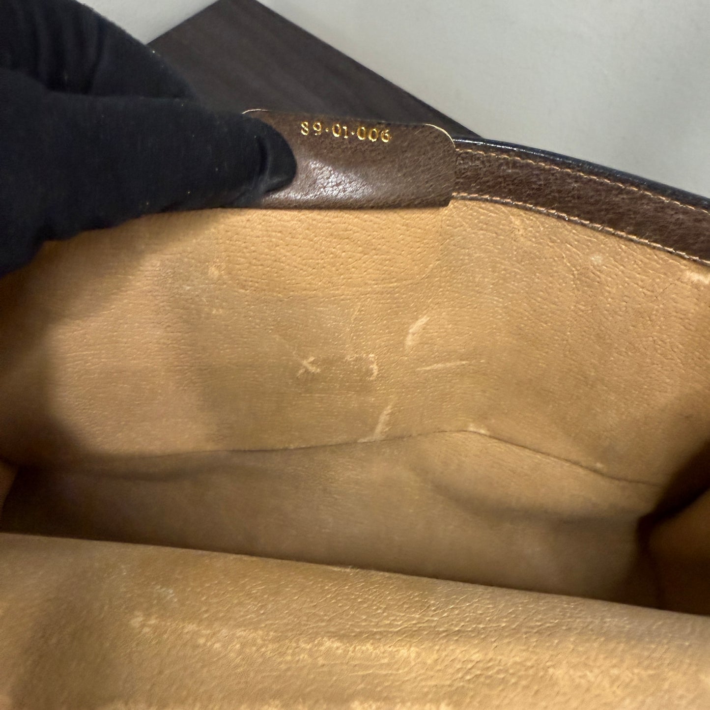 #1062 GUCCI GG Coated Canvas Pouch