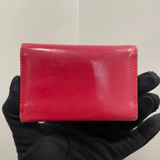 #136 PRADA Red Leather Key Case