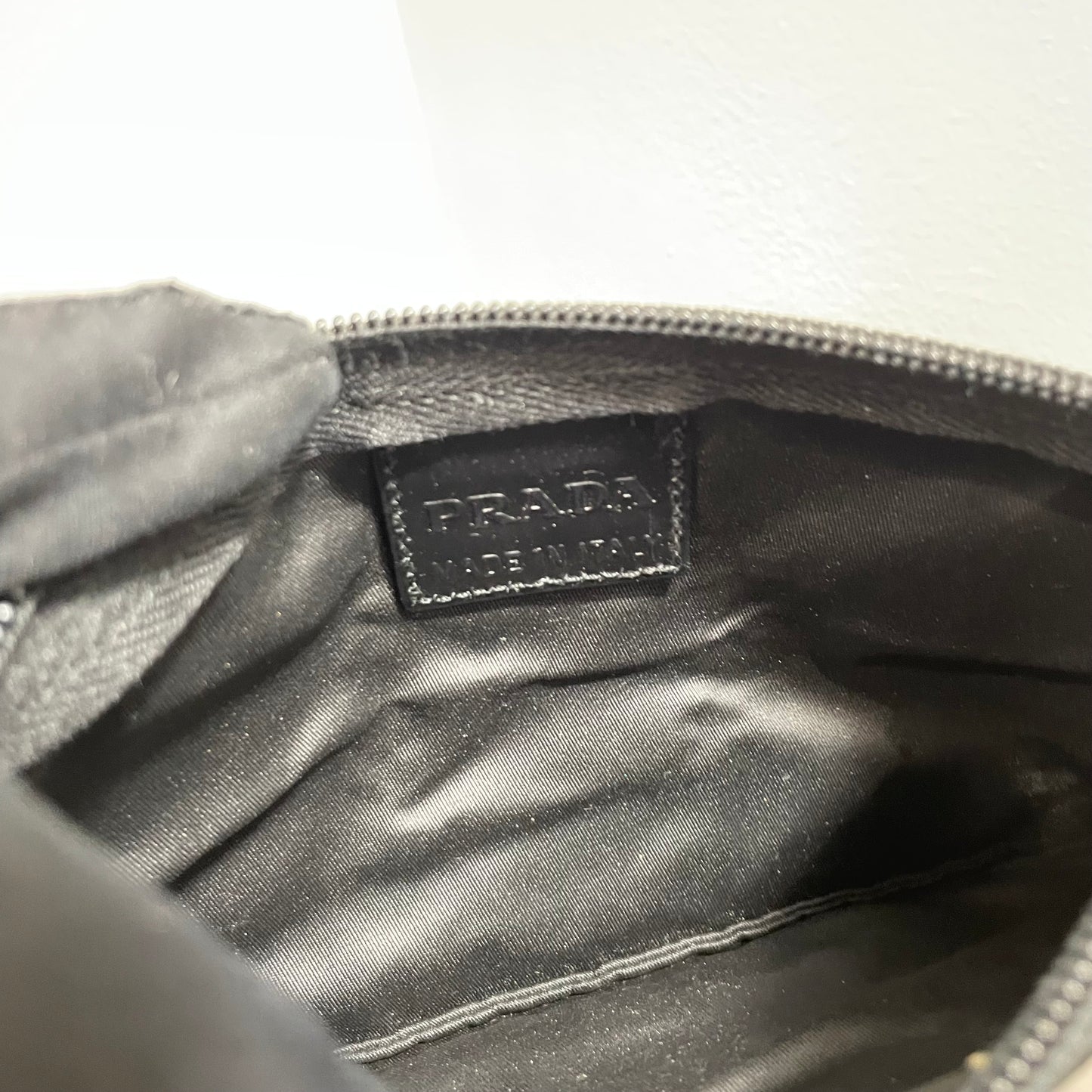 #138 PRADA Black Nylon Zipper Pouch