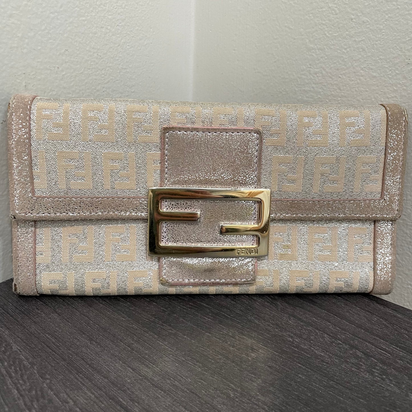 #143 FENDI Canvas Long Wallet