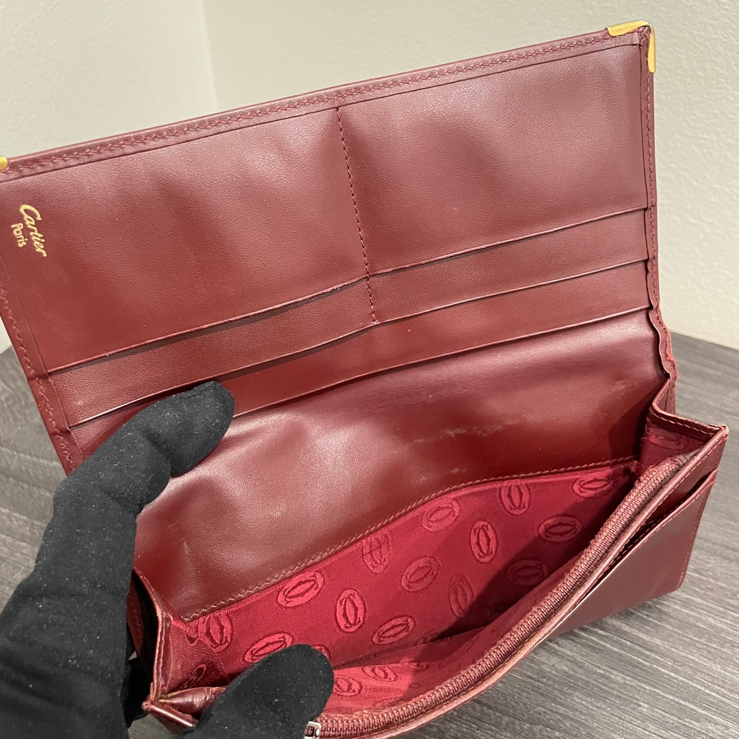 #157 CARTIER Long Flap Wallet