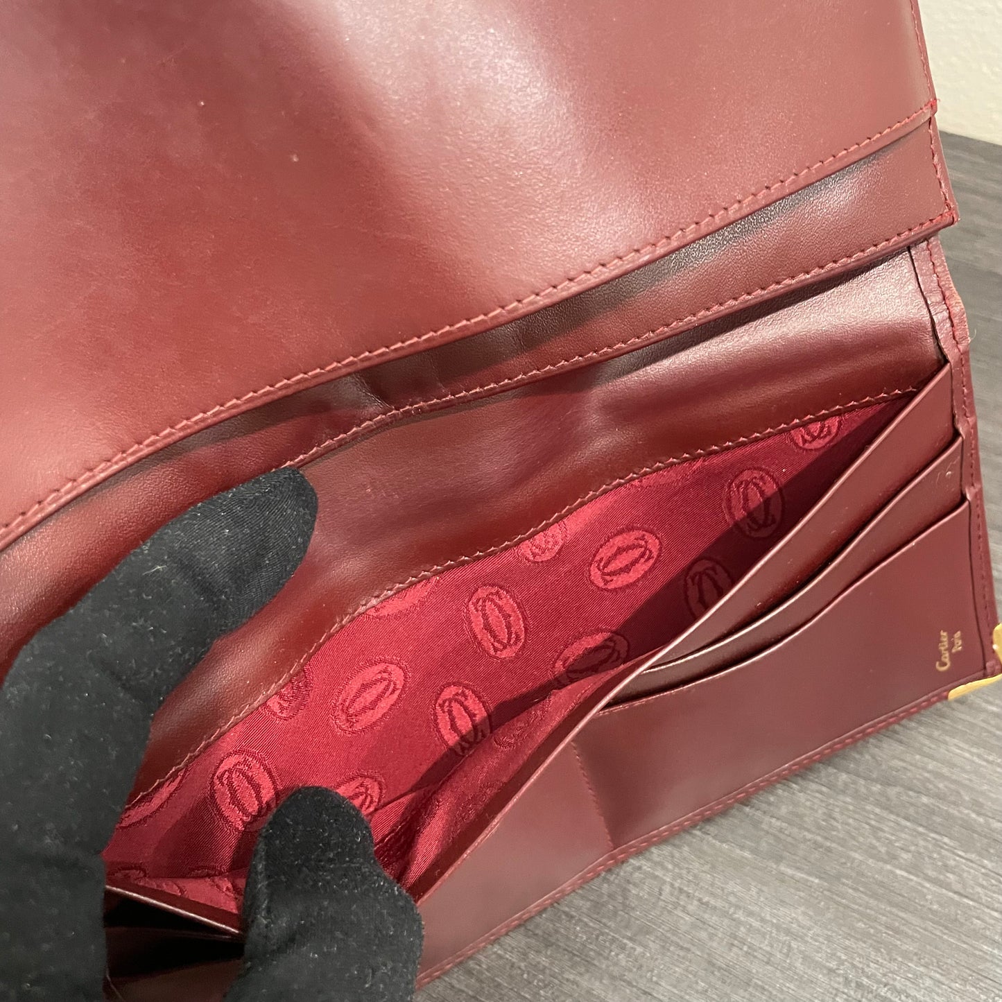 #157 CARTIER Long Flap Wallet