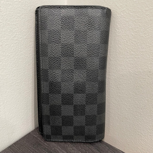 #165 LOUIS VUITTON Damier Graphite Long Flap Wallet