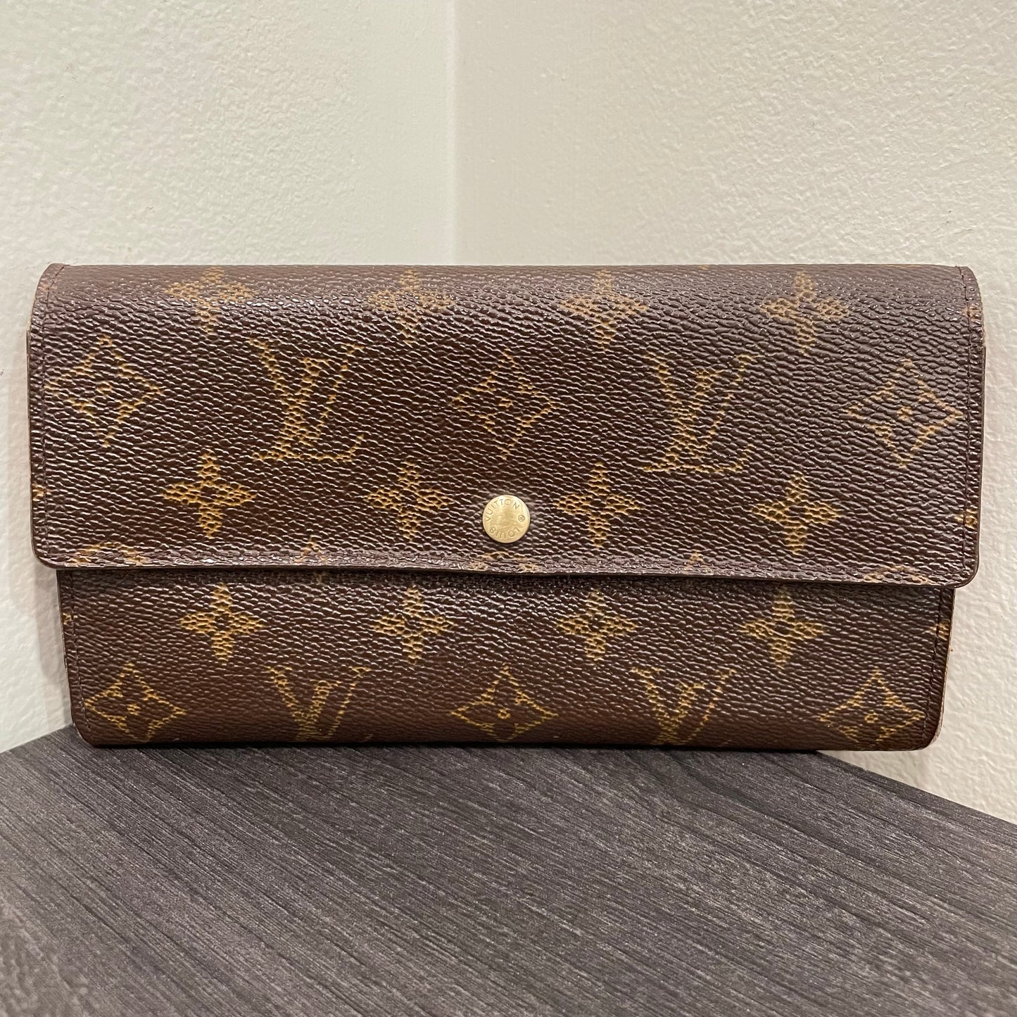 #167 LOUIS VUITTON Monogram Long Bifold Wallet