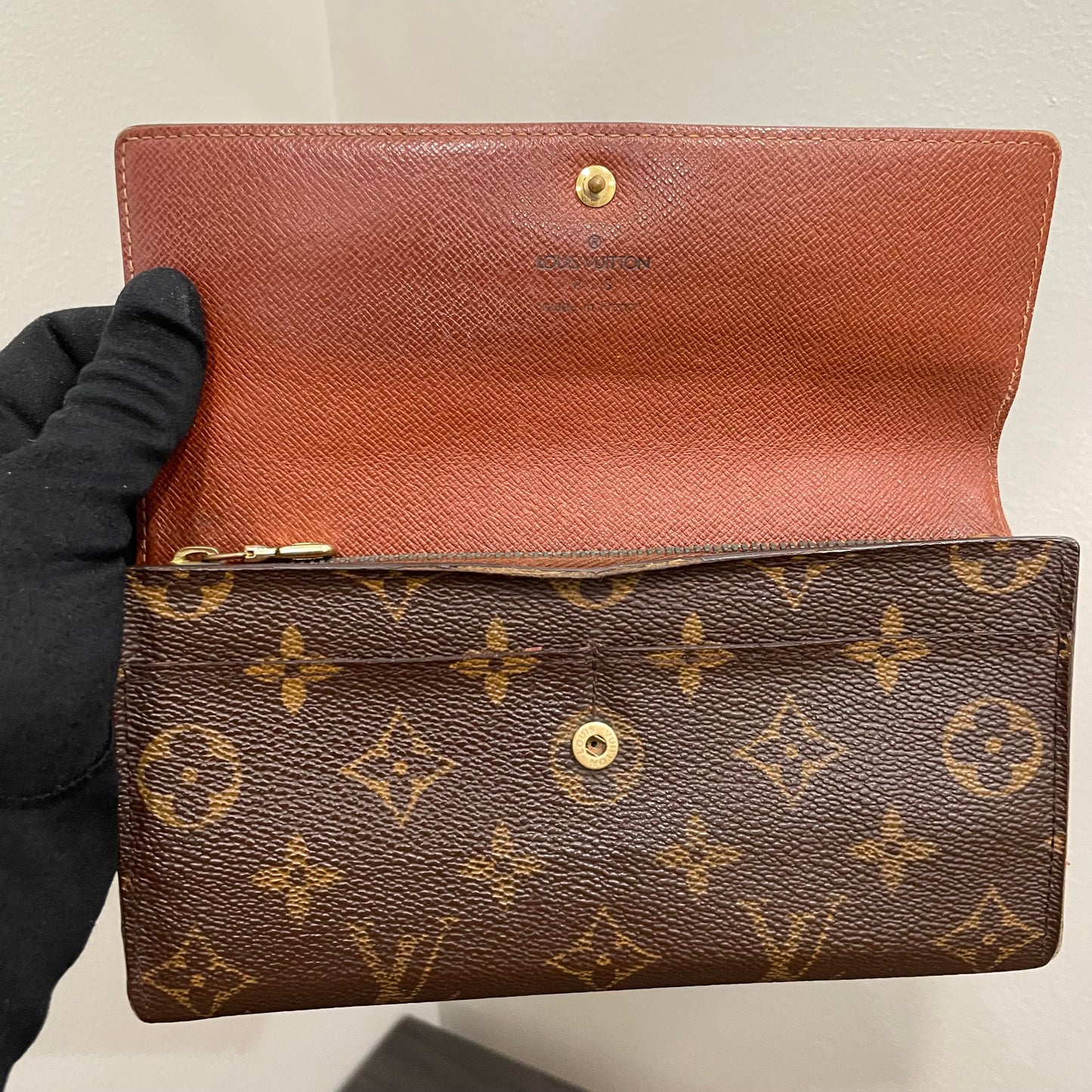 #167 LOUIS VUITTON Monogram Long Bifold Wallet