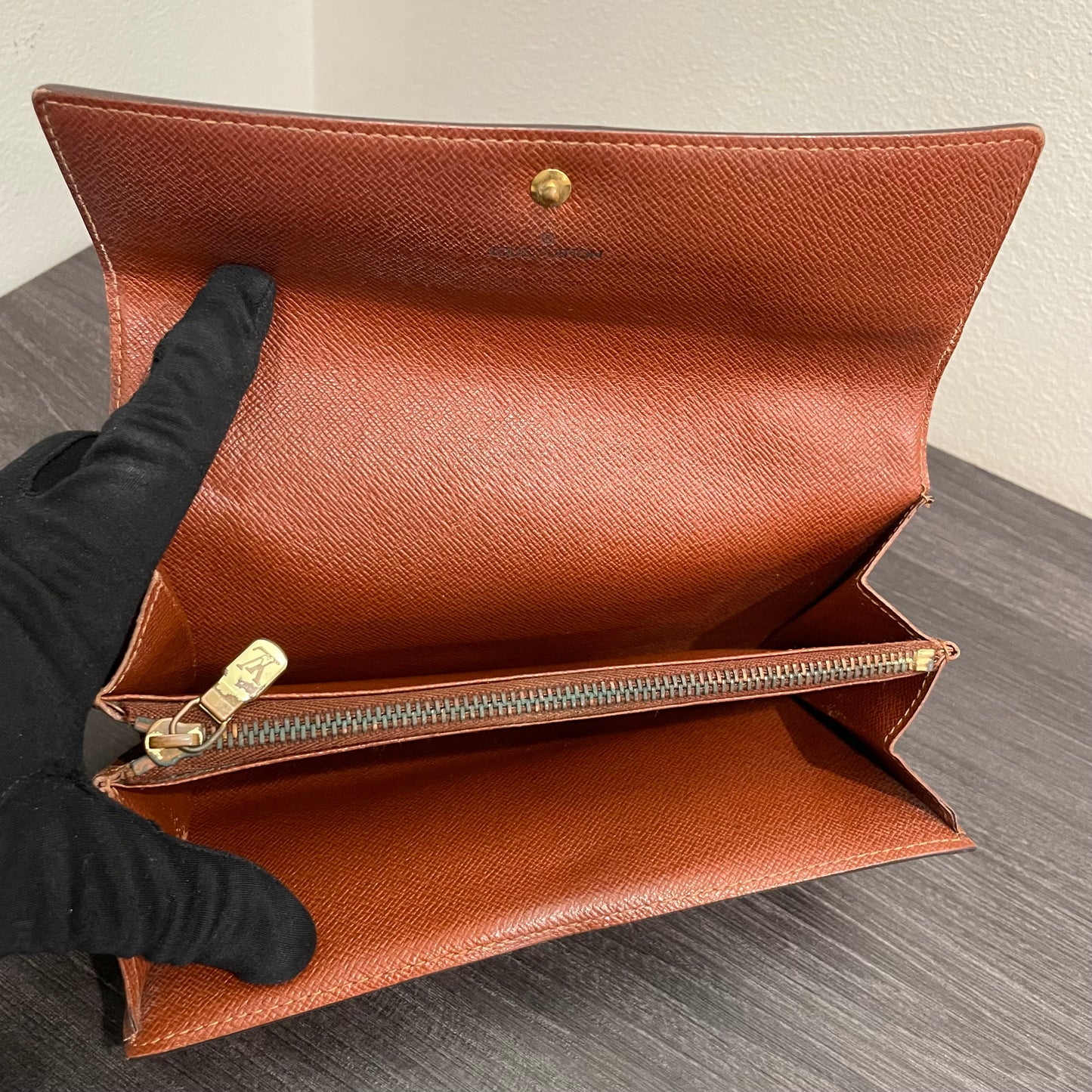 #167 LOUIS VUITTON Monogram Long Bifold Wallet